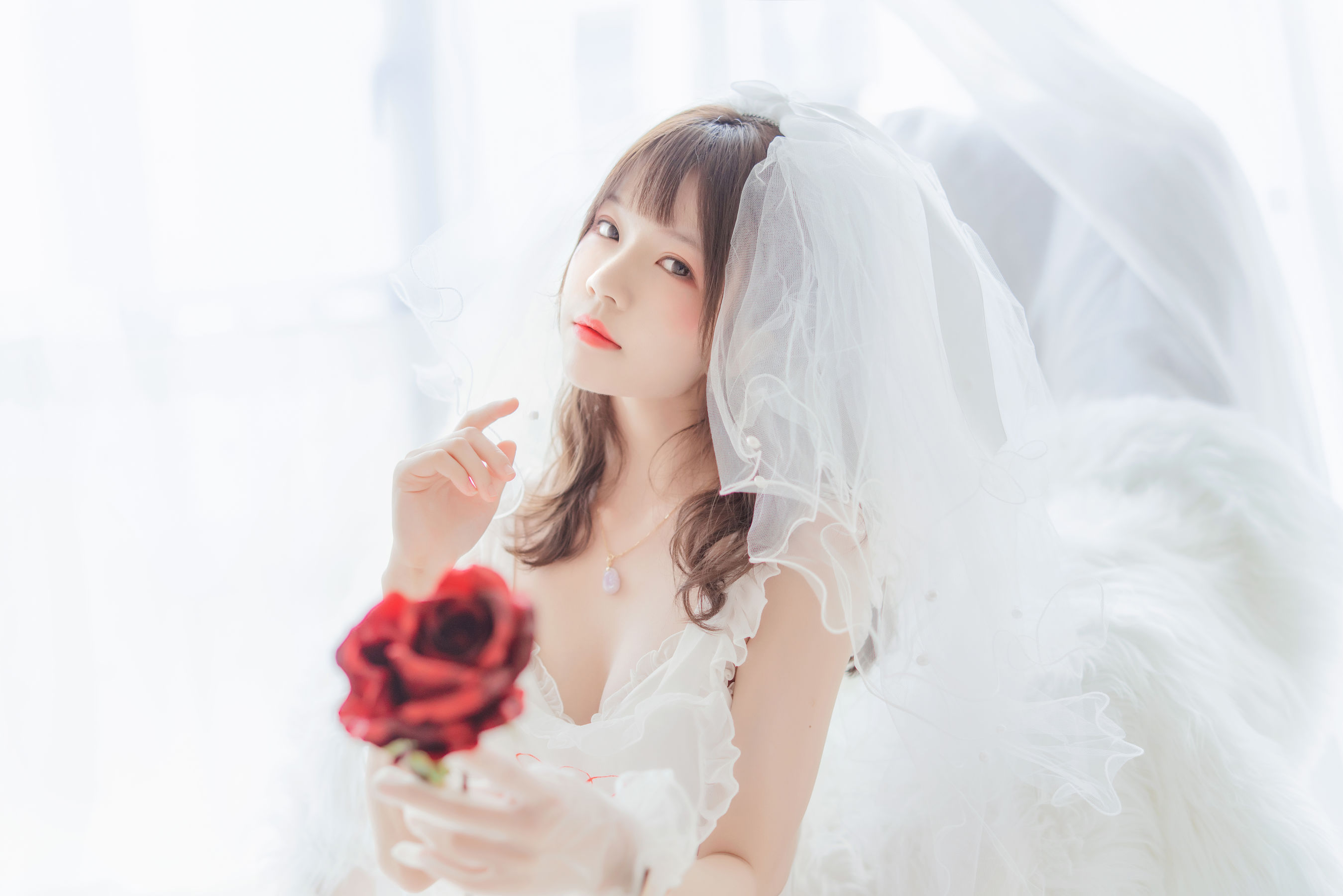 桜桃喵 轻纱02 [34P] - 秀人网免费无水印在线套图写真