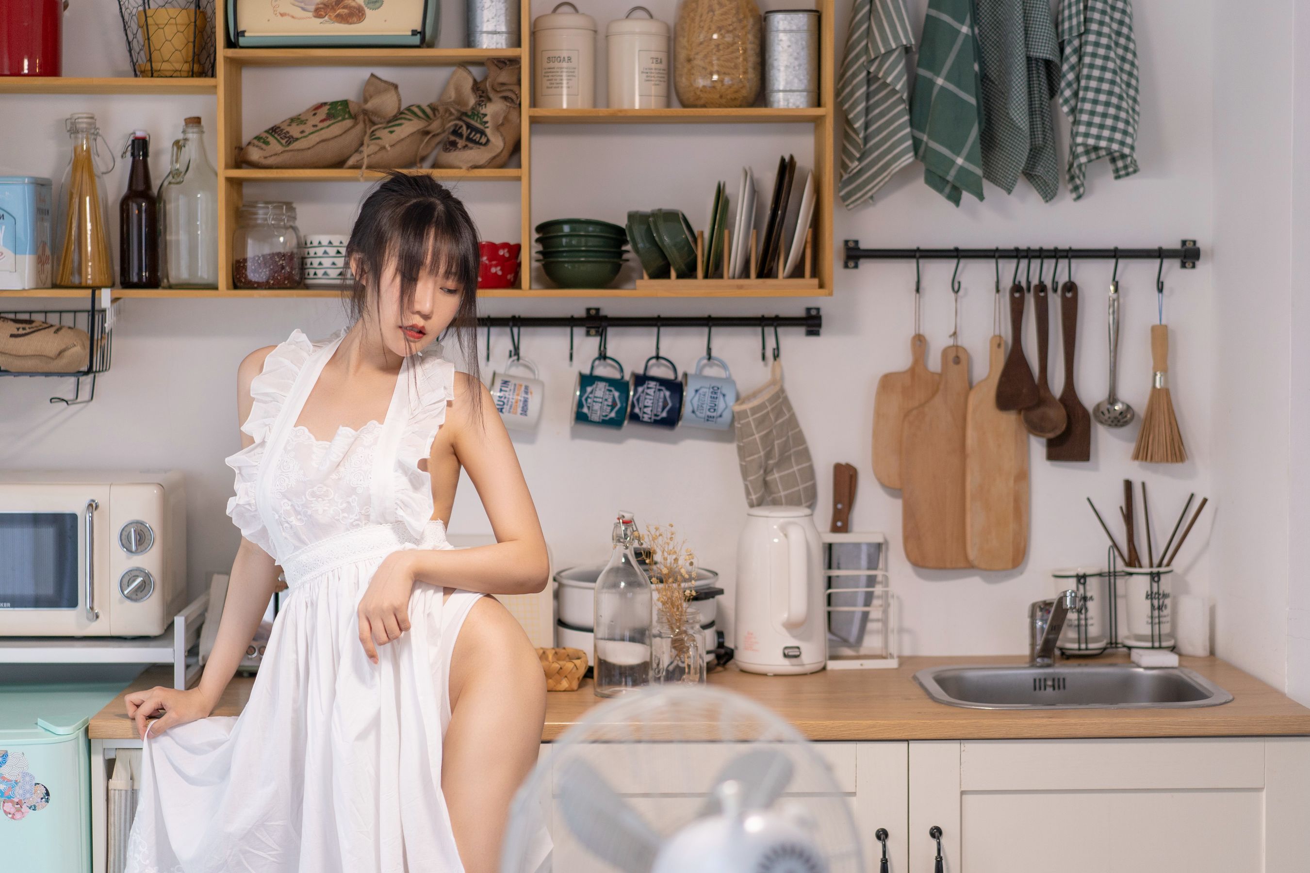 香草喵露露写真 – 厨娘 [55P] - 秀人网免费无水印在线套图写真