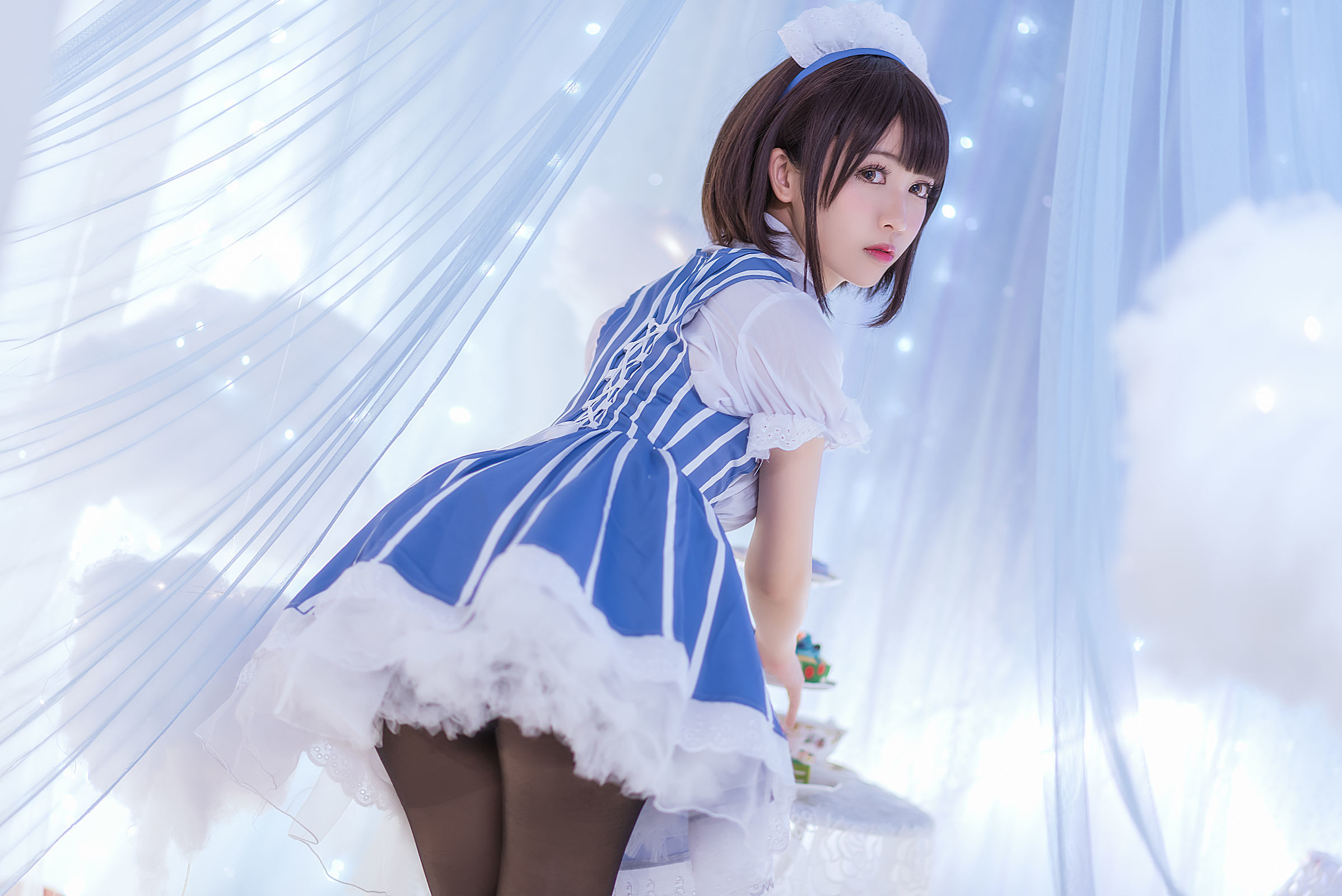 [萝莉COS] 鳗鱼霏儿 – 加藤惠 女仆 [19P] - 秀人网免费无水印在线套图写真