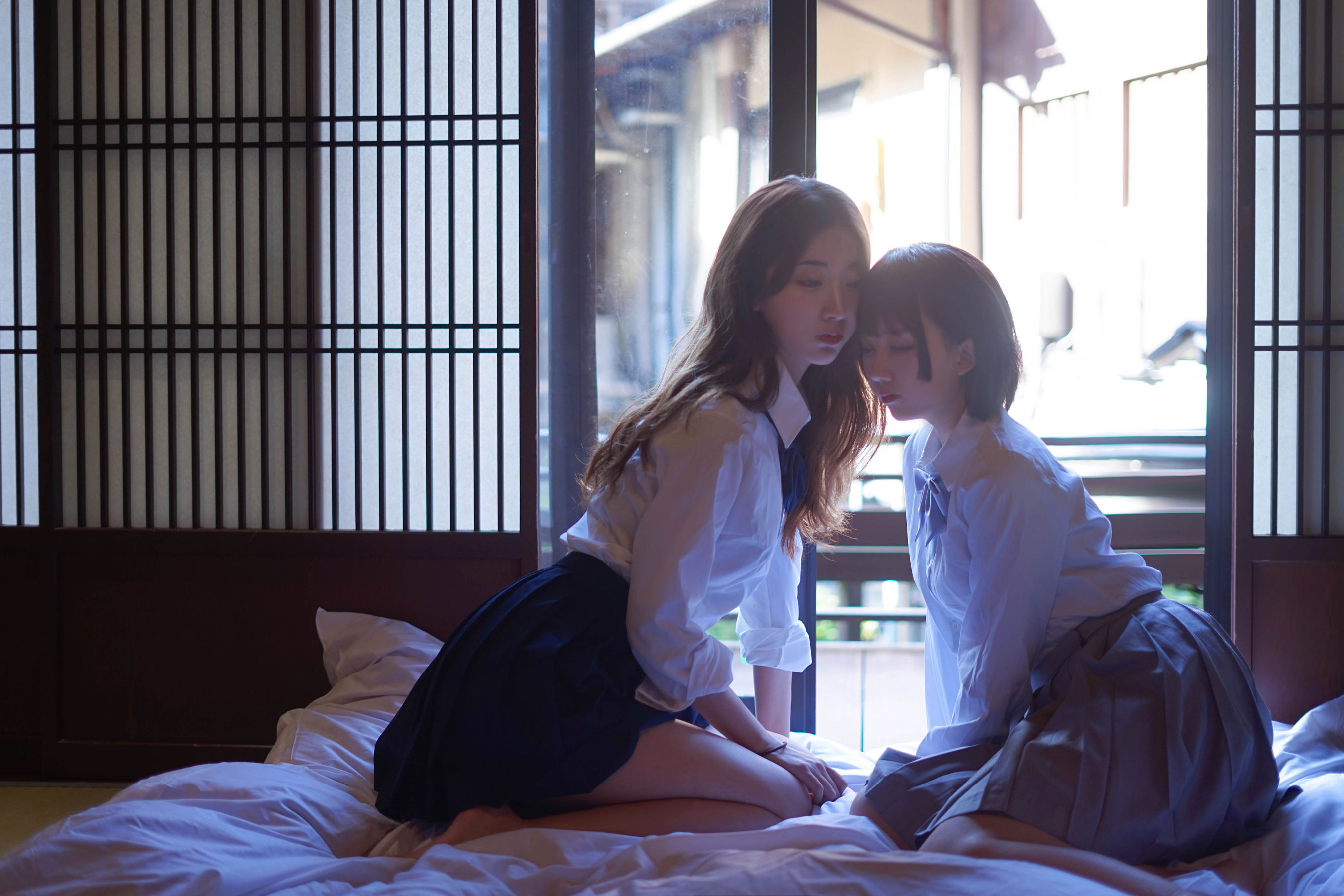 人气Coser黑川&#038;浅野菌子 少女心事2 [40P] - 秀人网免费无水印在线套图写真