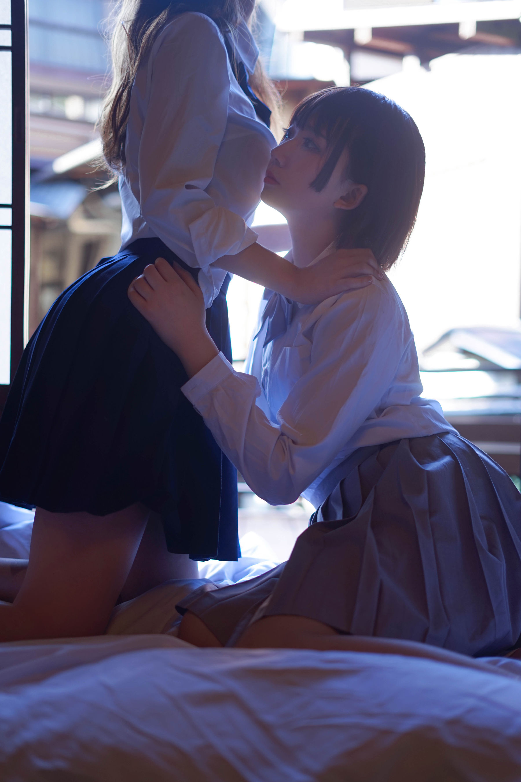 人气Coser黑川&#038;浅野菌子 少女心事2 [40P] - 秀人网免费无水印在线套图写真
