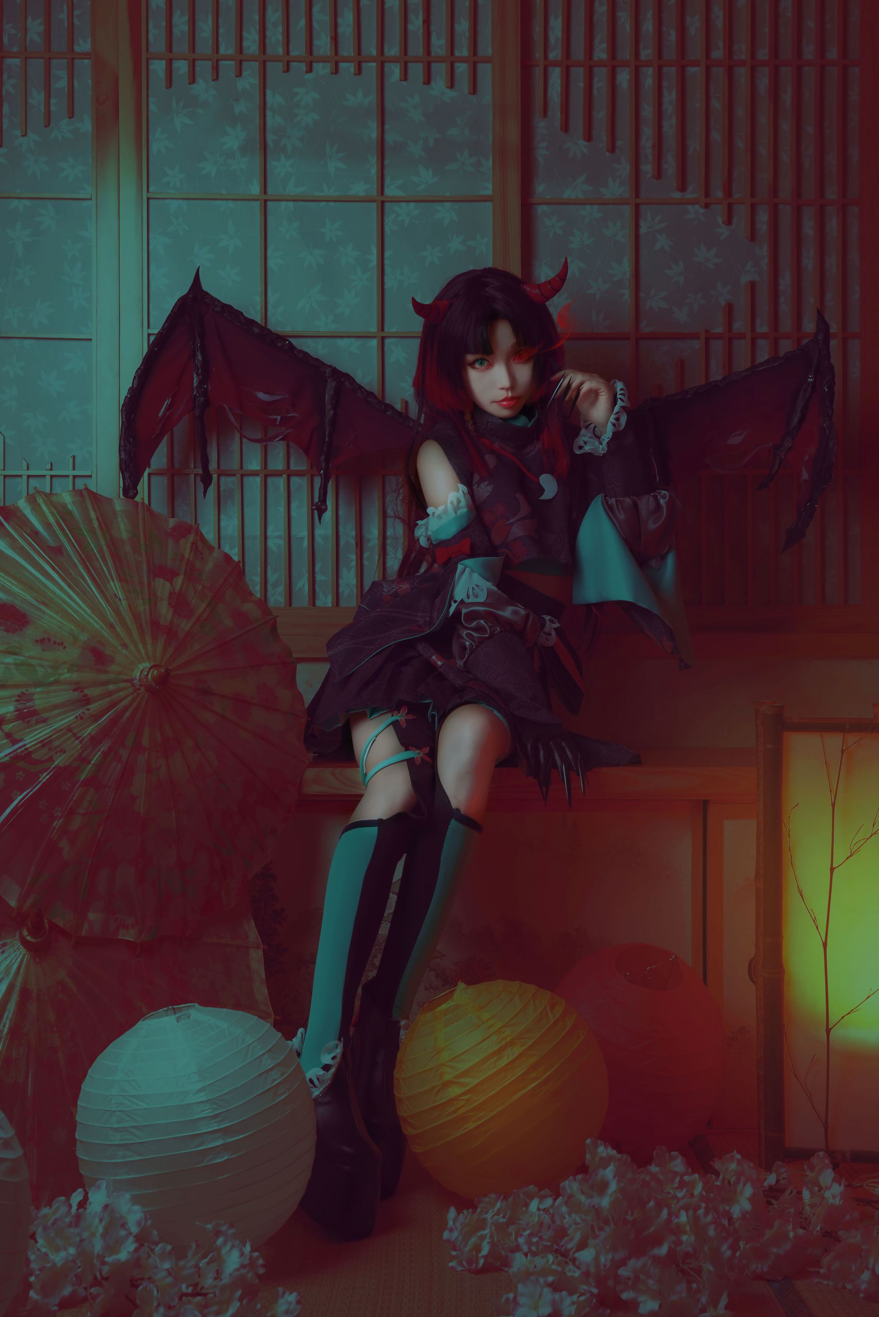 萌妹白易子教主 – 阴阳师 吸血姬 [12P] - 秀人网免费无水印在线套图写真