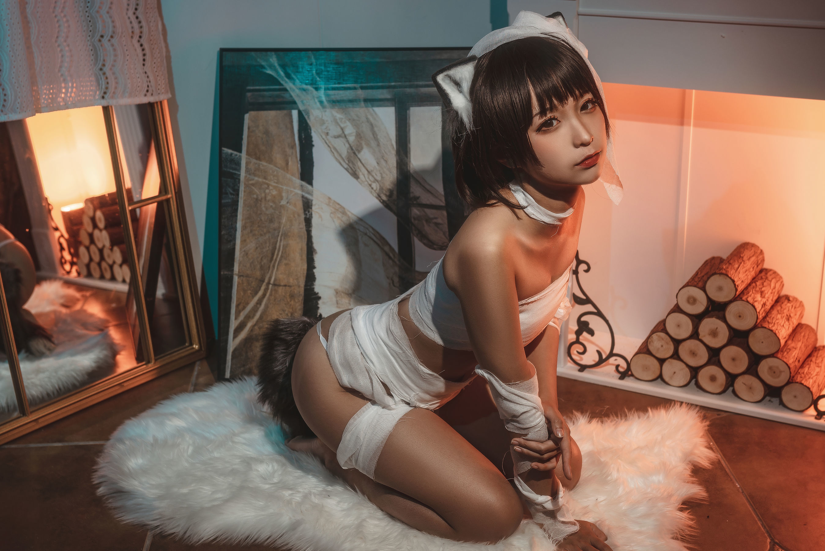 动漫博主蠢沫沫 绷带猫 [40P] - 秀人网免费无水印在线套图写真