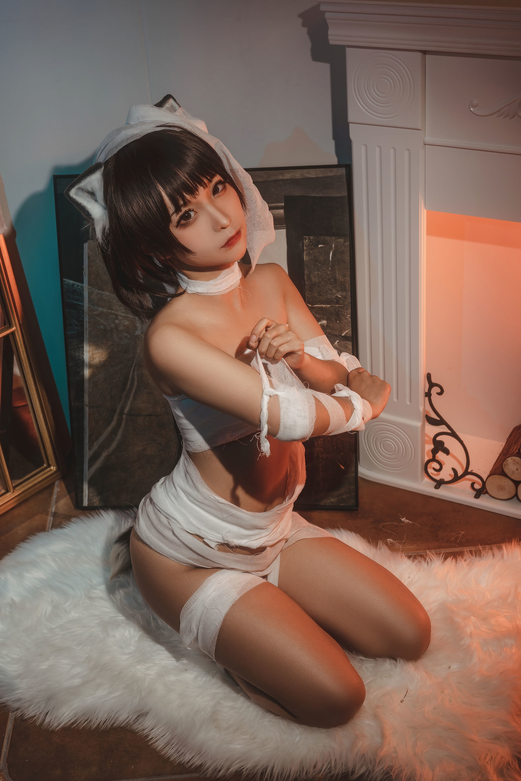 动漫博主蠢沫沫 绷带猫 [40P] - 秀人网免费无水印在线套图写真