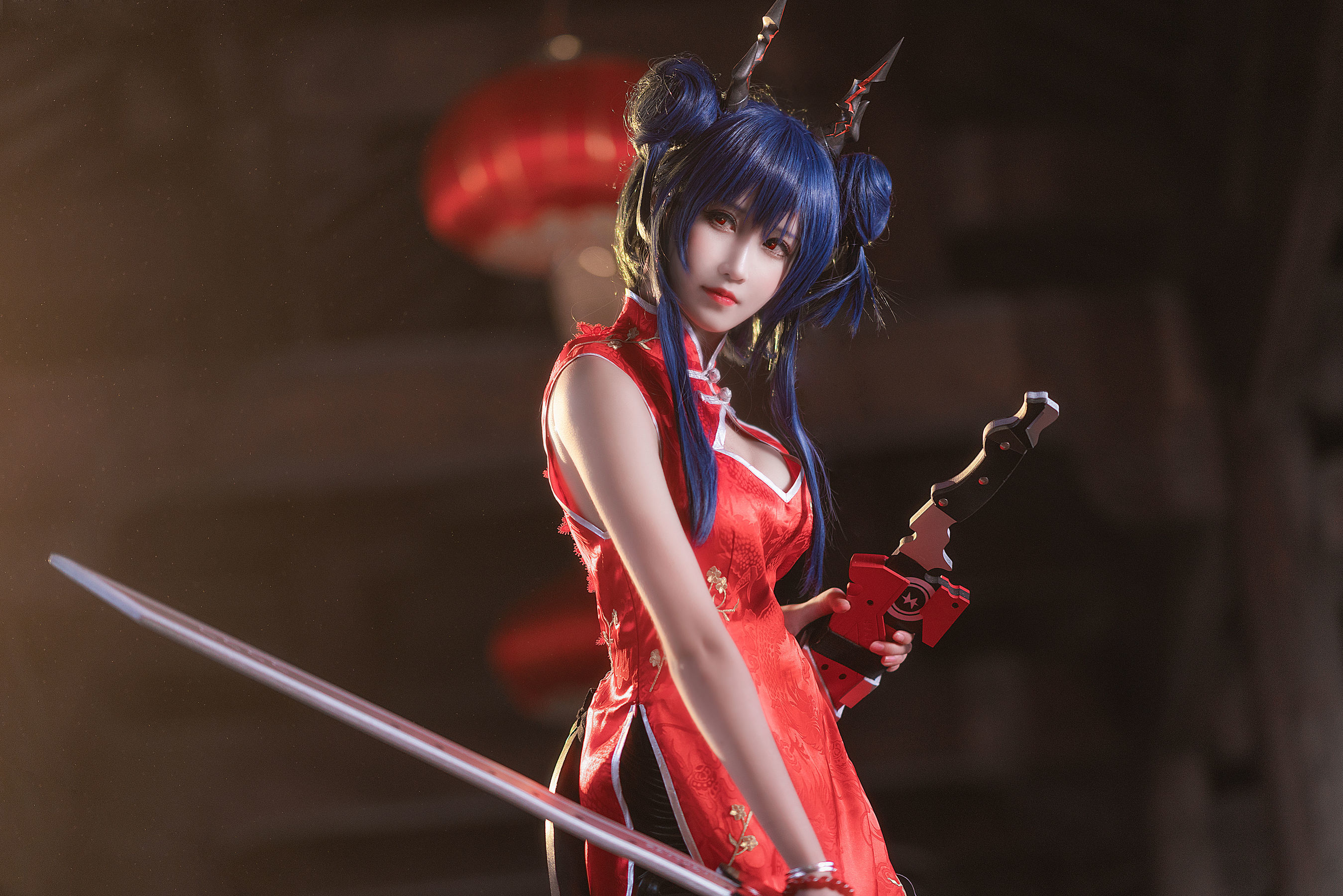 微博妹子三度_69 明日方舟 旗袍 [13P] - 秀人网免费无水印在线套图写真