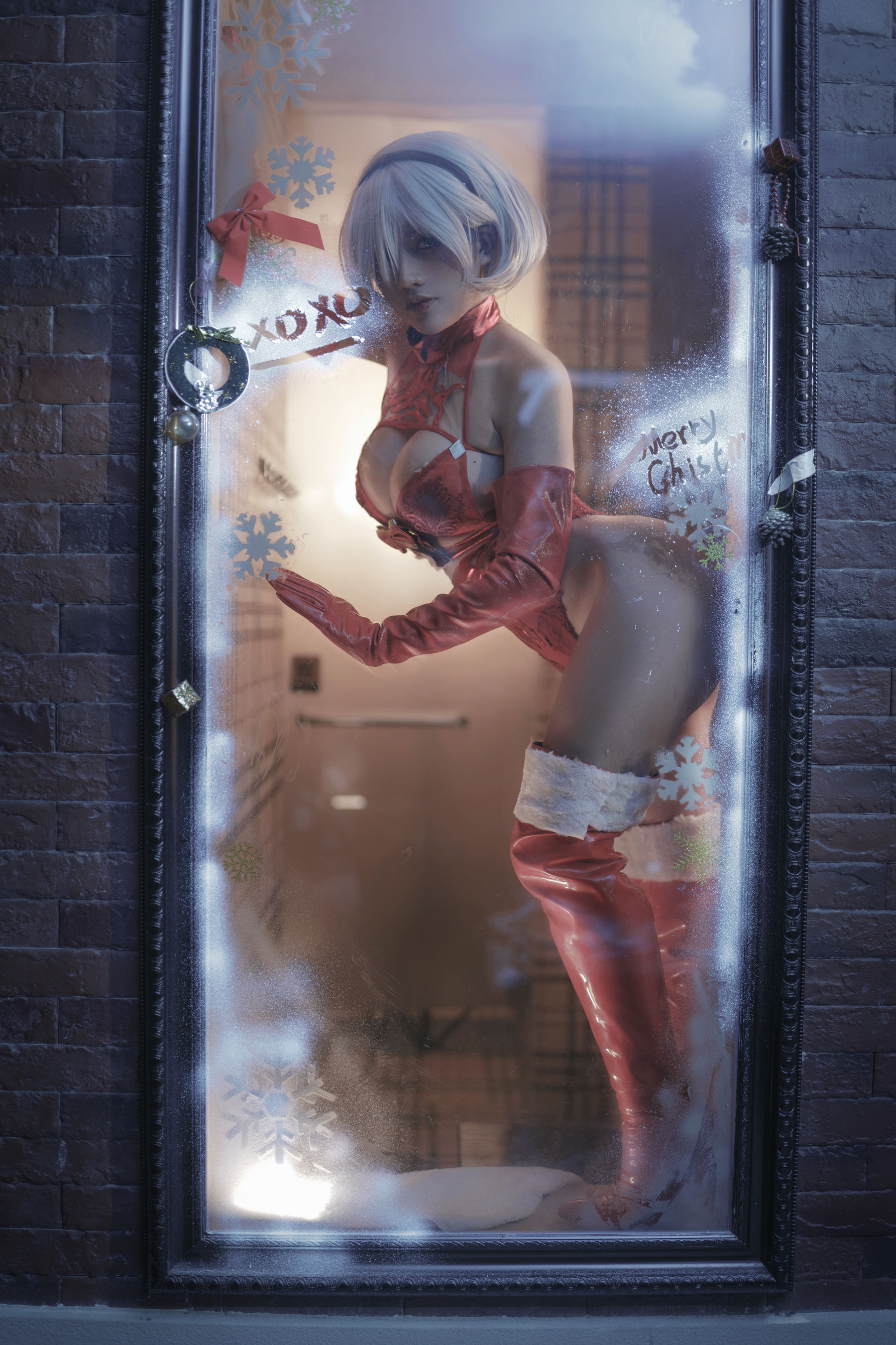 一笑芳香沁 – 2B圣诞 [30P] - 秀人网免费无水印在线套图写真