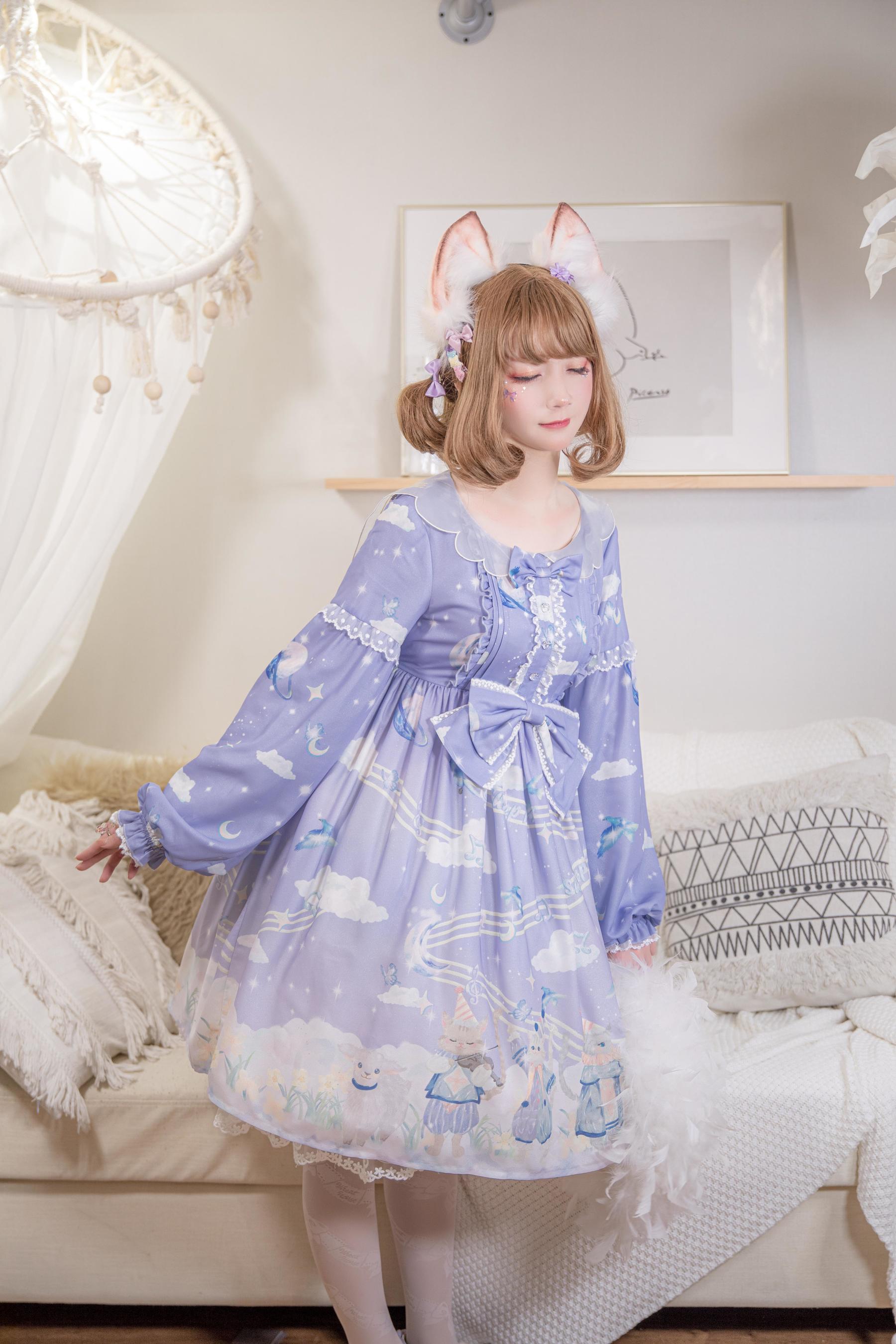 动漫博主弦音sic – Lolita乐队猫 [9P] - 秀人网免费无水印在线套图写真