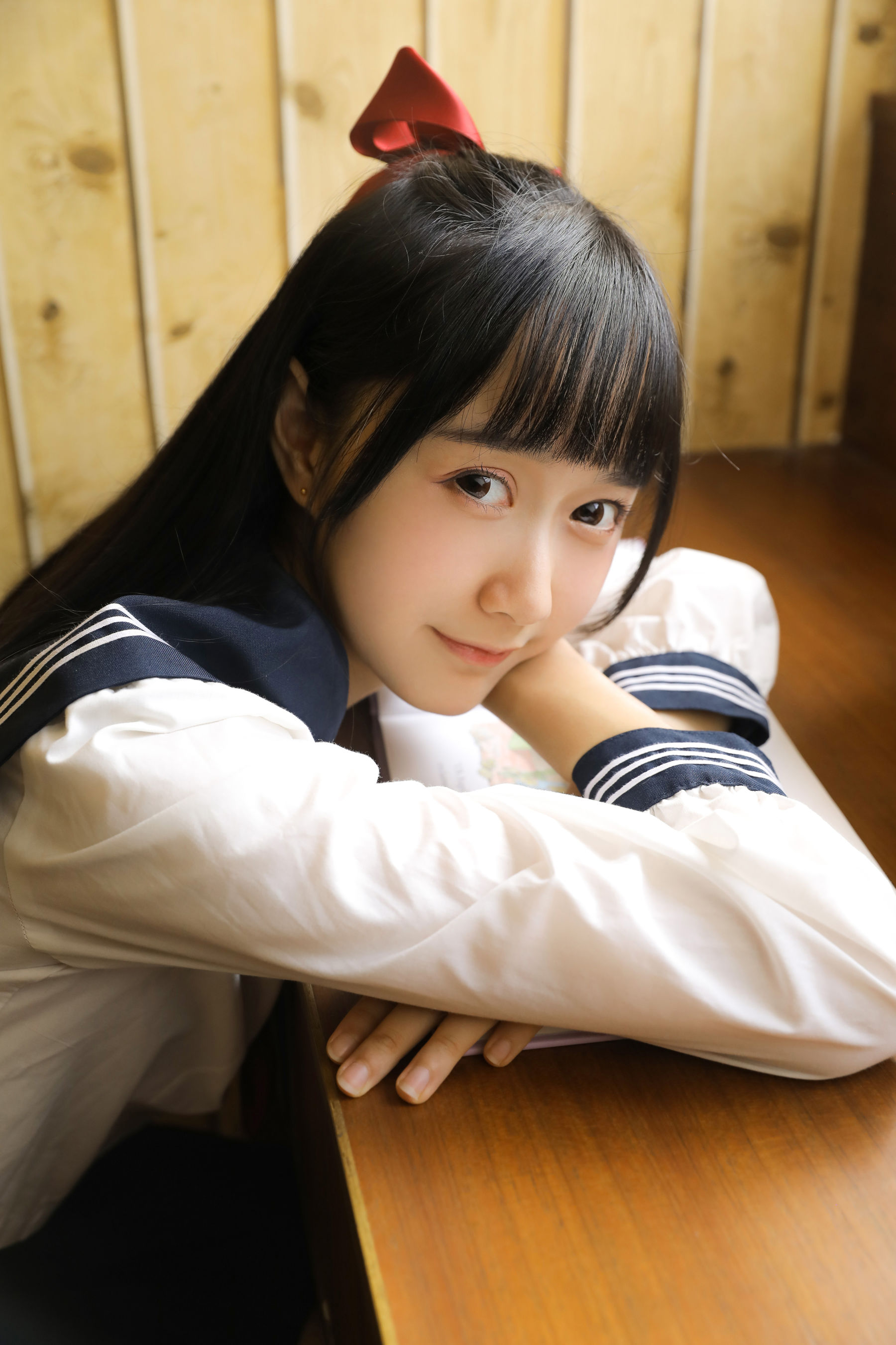 [萝莉COS] 木绵绵OwO – 绵相随 JK水手服 [32P] - 秀人网免费无水印在线套图写真