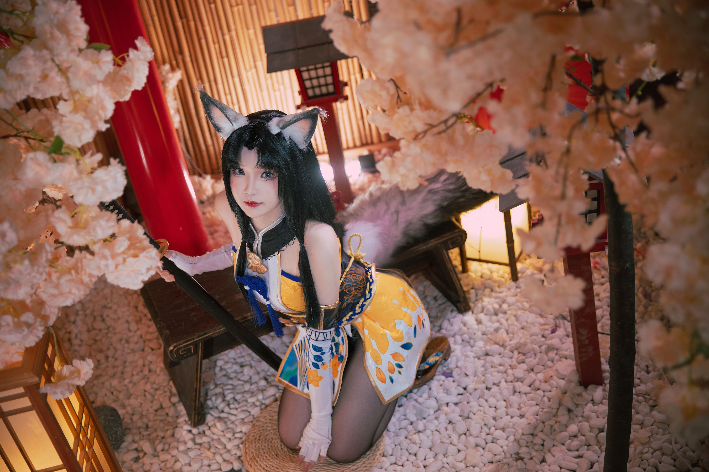 动漫博主雪晴Astra – 永劫无间 黑丝胡桃 [12P] - 秀人网免费无水印在线套图写真