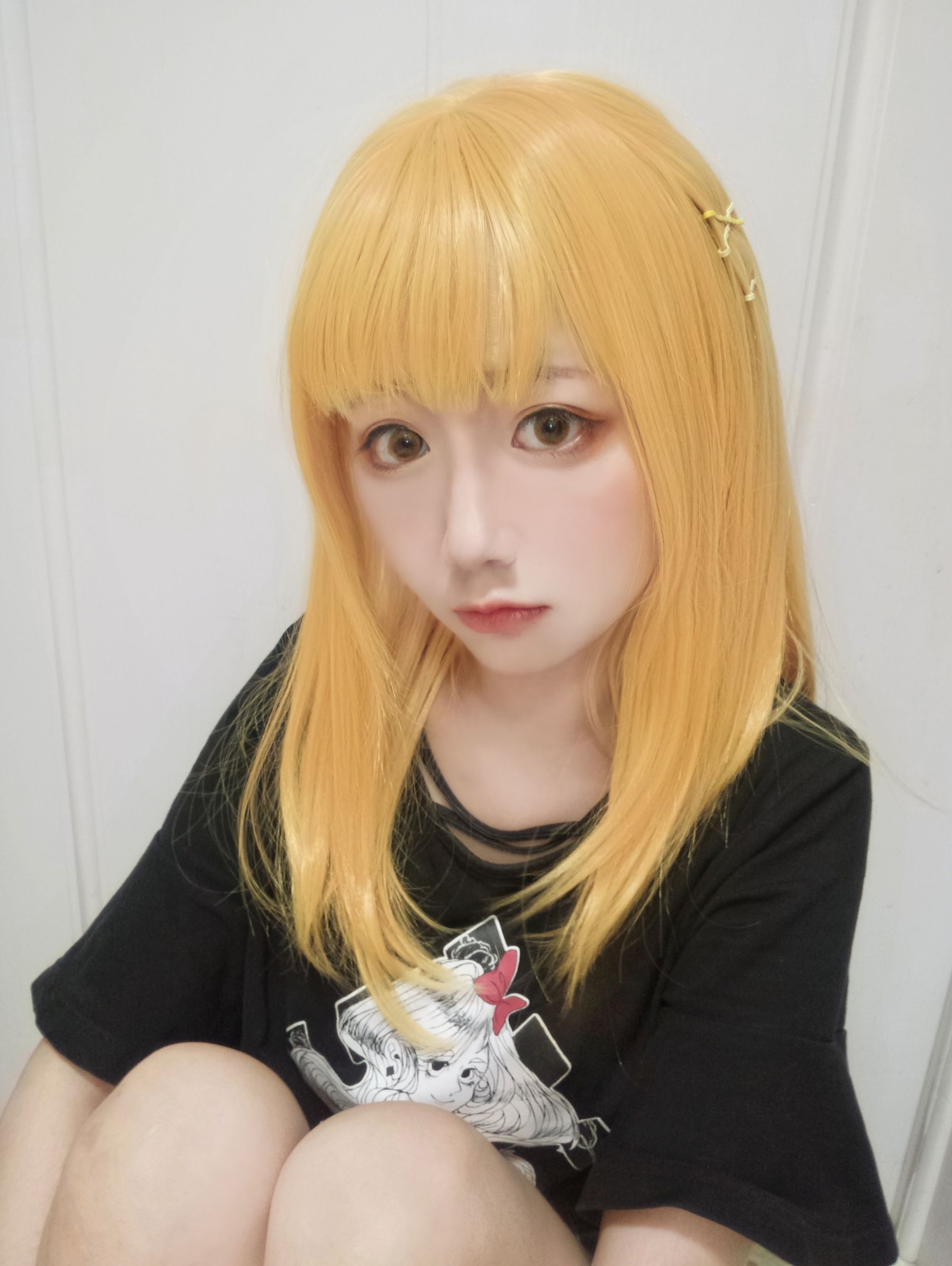 [Cosplay写真] 动漫博主弦音sic – 黄头发妹妹 [9P] - 秀人网免费无水印在线套图写真