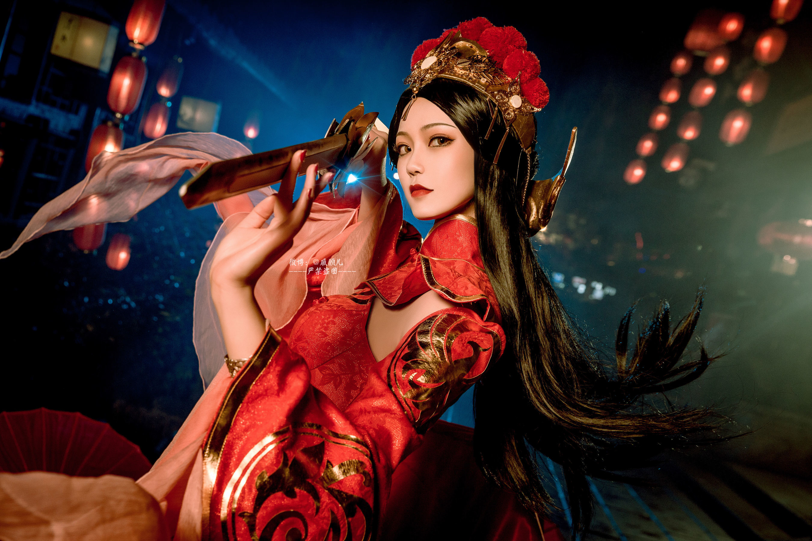 人气coser戚顾儿MIKI 王者荣耀 露娜一生所爱 [14P] - 秀人网免费无水印在线套图写真