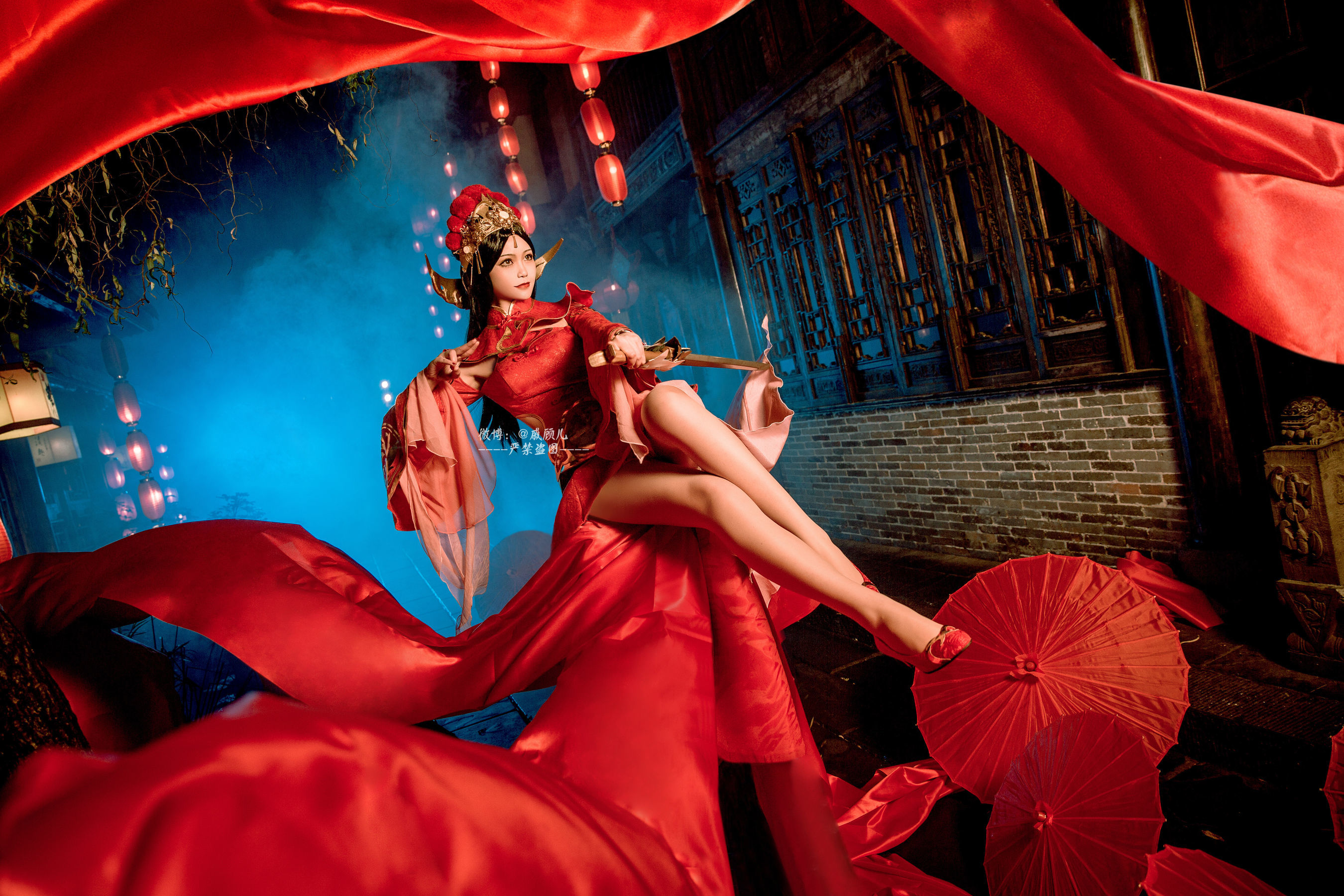 人气coser戚顾儿MIKI 王者荣耀 露娜一生所爱 [14P] - 秀人网免费无水印在线套图写真