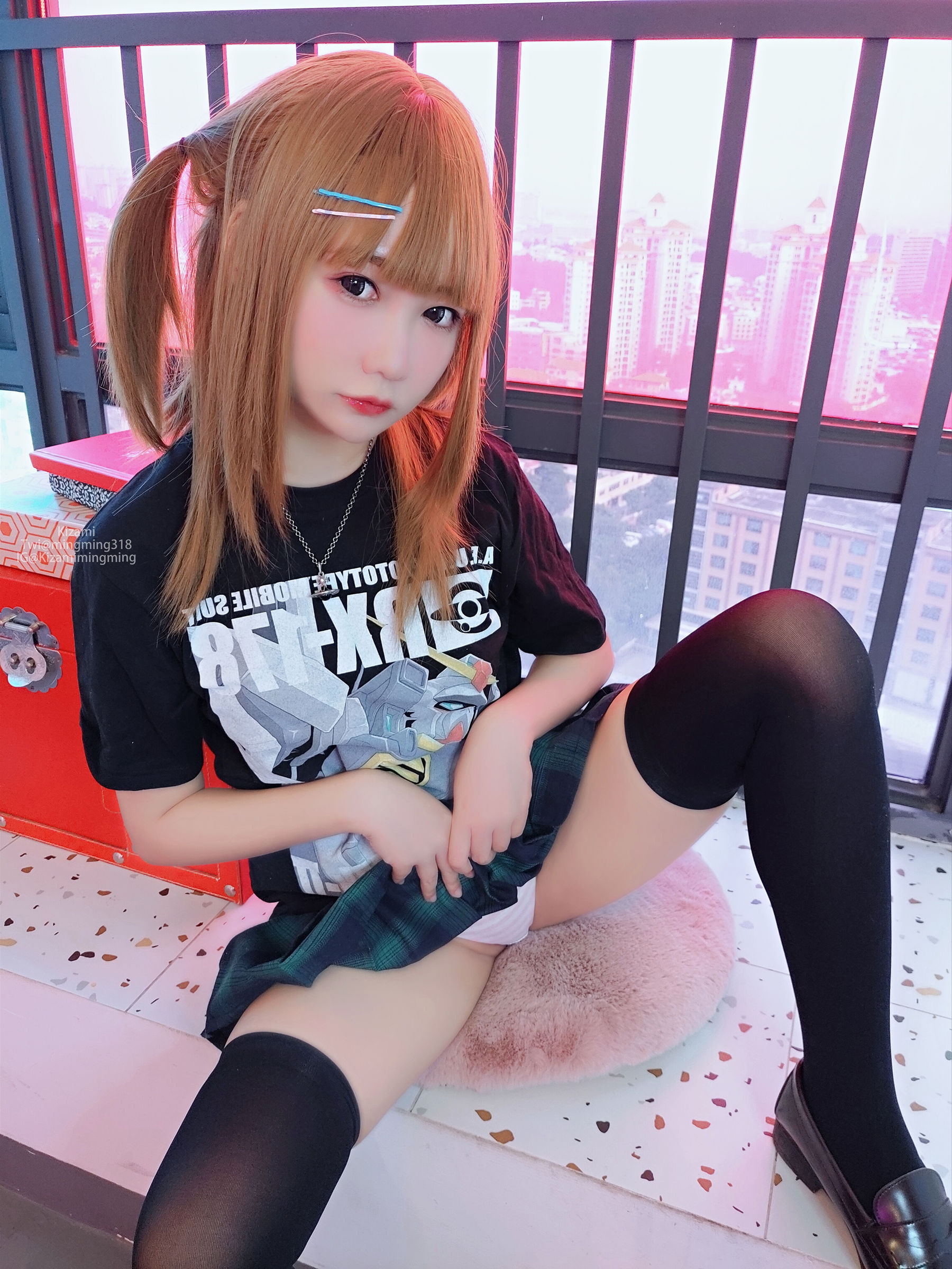 [銘銘Kizami] fantia 2021-10-21 やや不良気味の少女 [80P] - 秀人网免费无水印在线套图写真