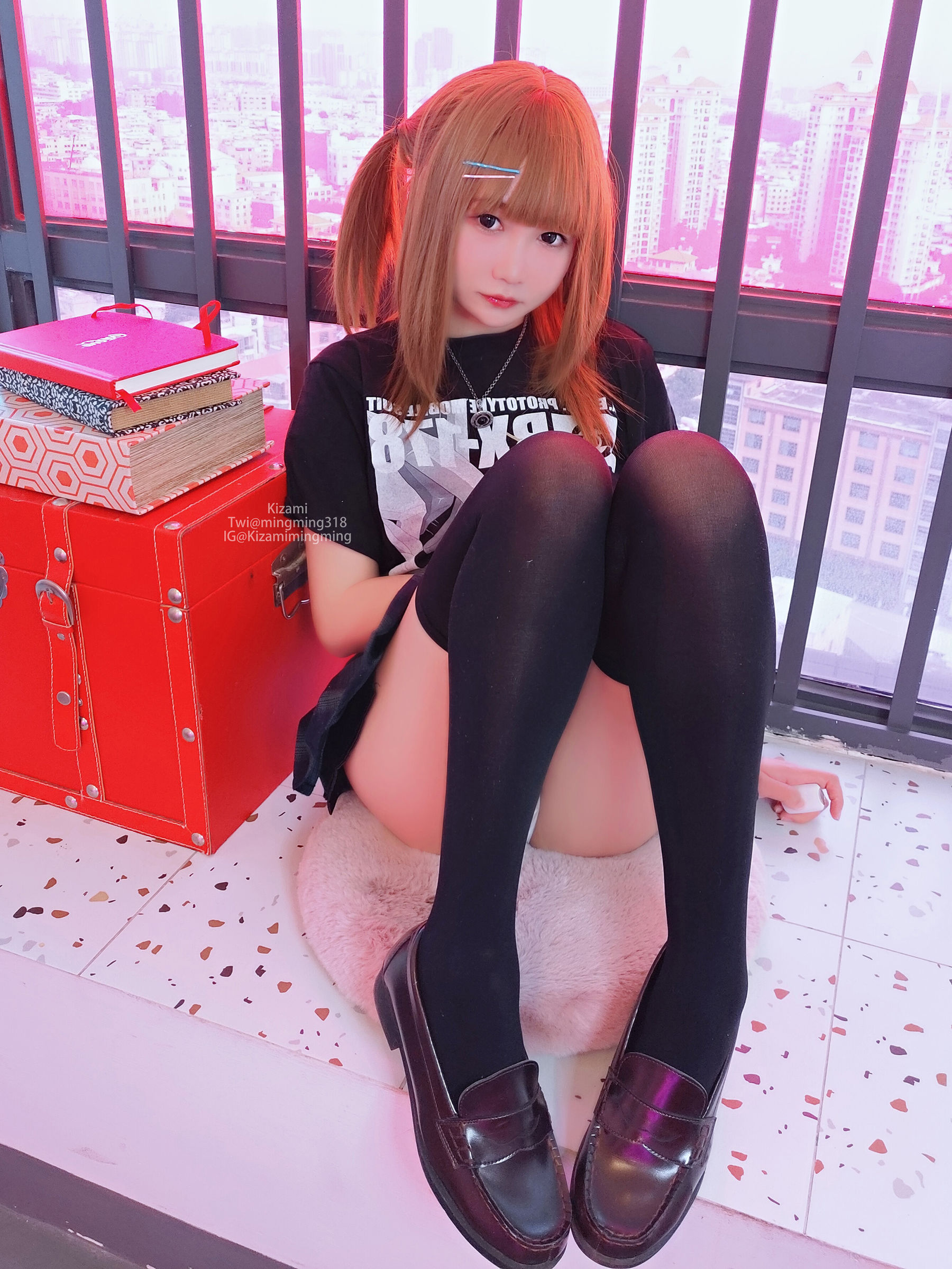 [銘銘Kizami] fantia 2021-10-21 やや不良気味の少女 [80P] - 秀人网免费无水印在线套图写真