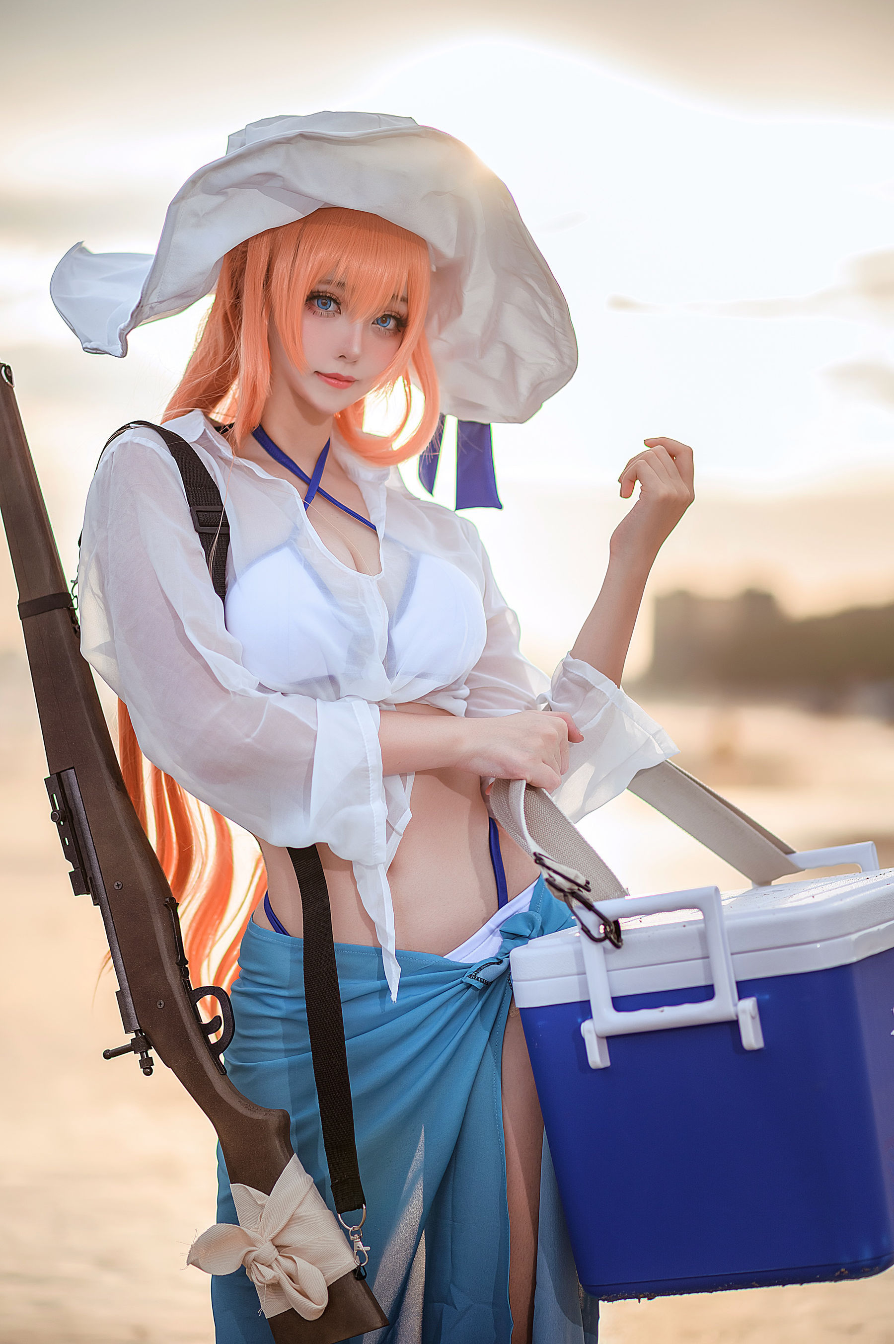 萌妹菌烨tako 春田泳装 [9P] - 秀人网免费无水印在线套图写真