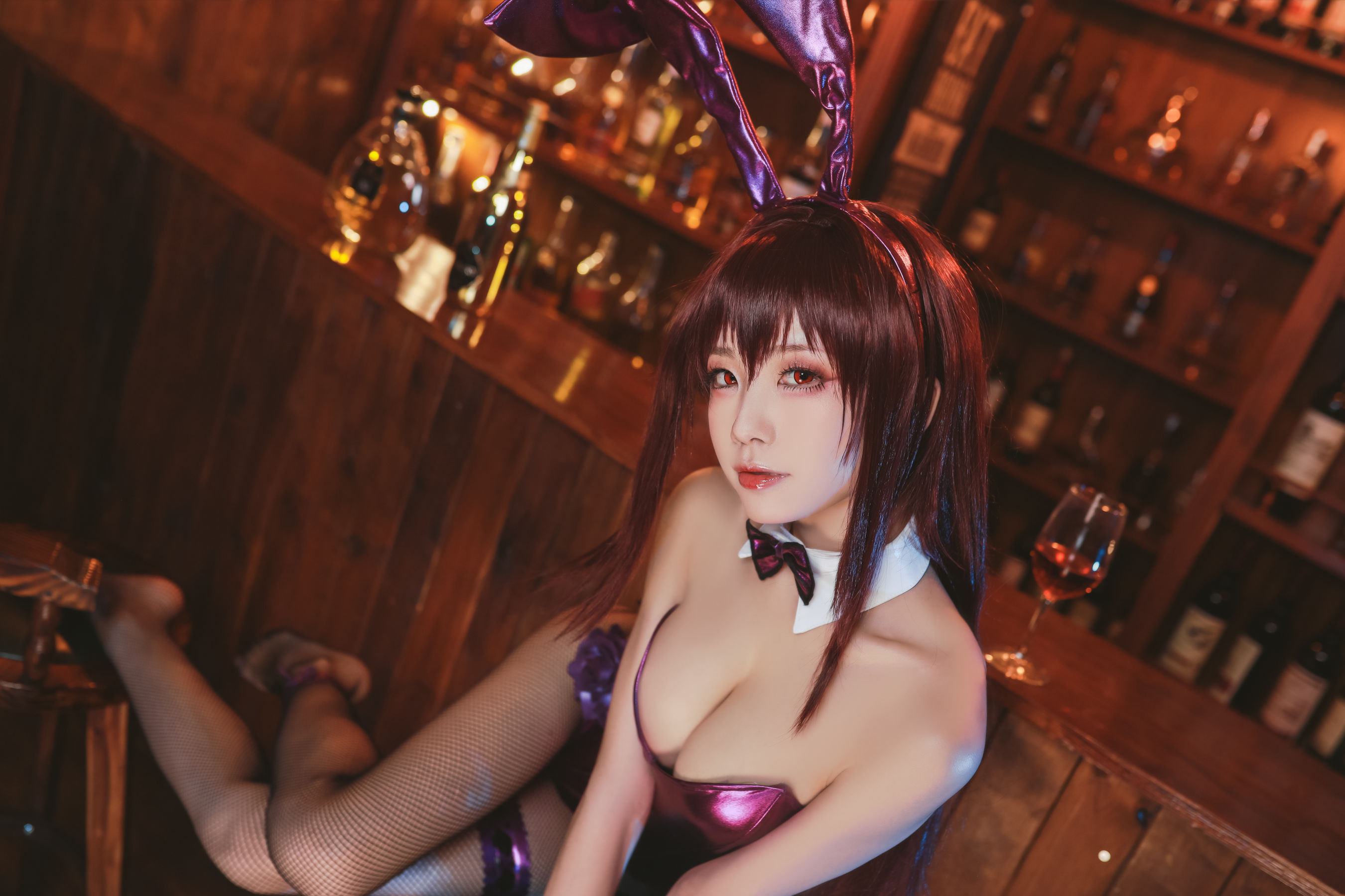 [Cosplay写真] 动漫博主水淼aqua – 斯卡哈 [60P] - 秀人网免费无水印在线套图写真