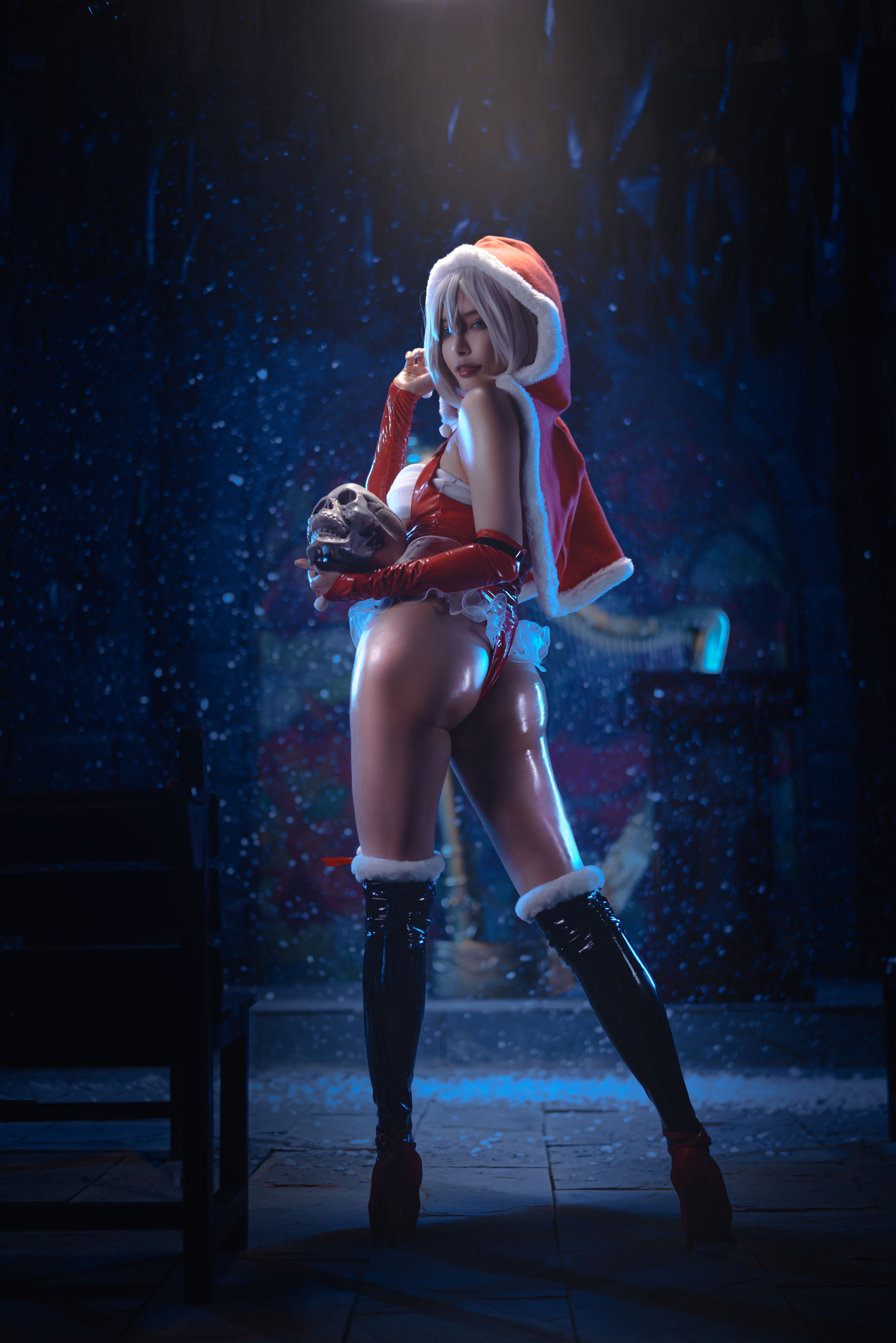 秋和柯基(夏小秋秋秋) – 暗黑圣诞童话 [38P] - 秀人网免费无水印在线套图写真