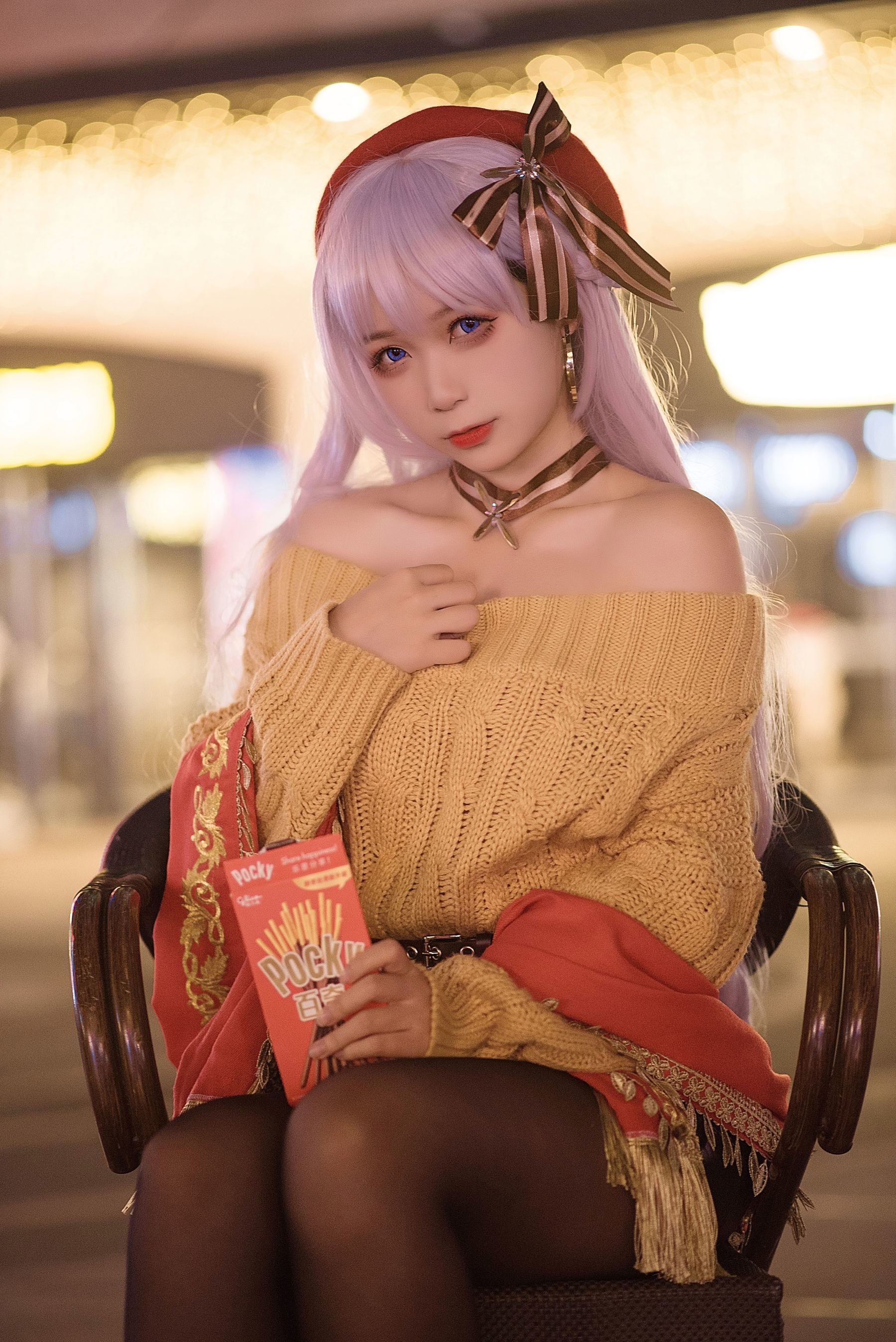 动漫博主樱落酱w 贝法pocky [12P] - 秀人网免费无水印在线套图写真