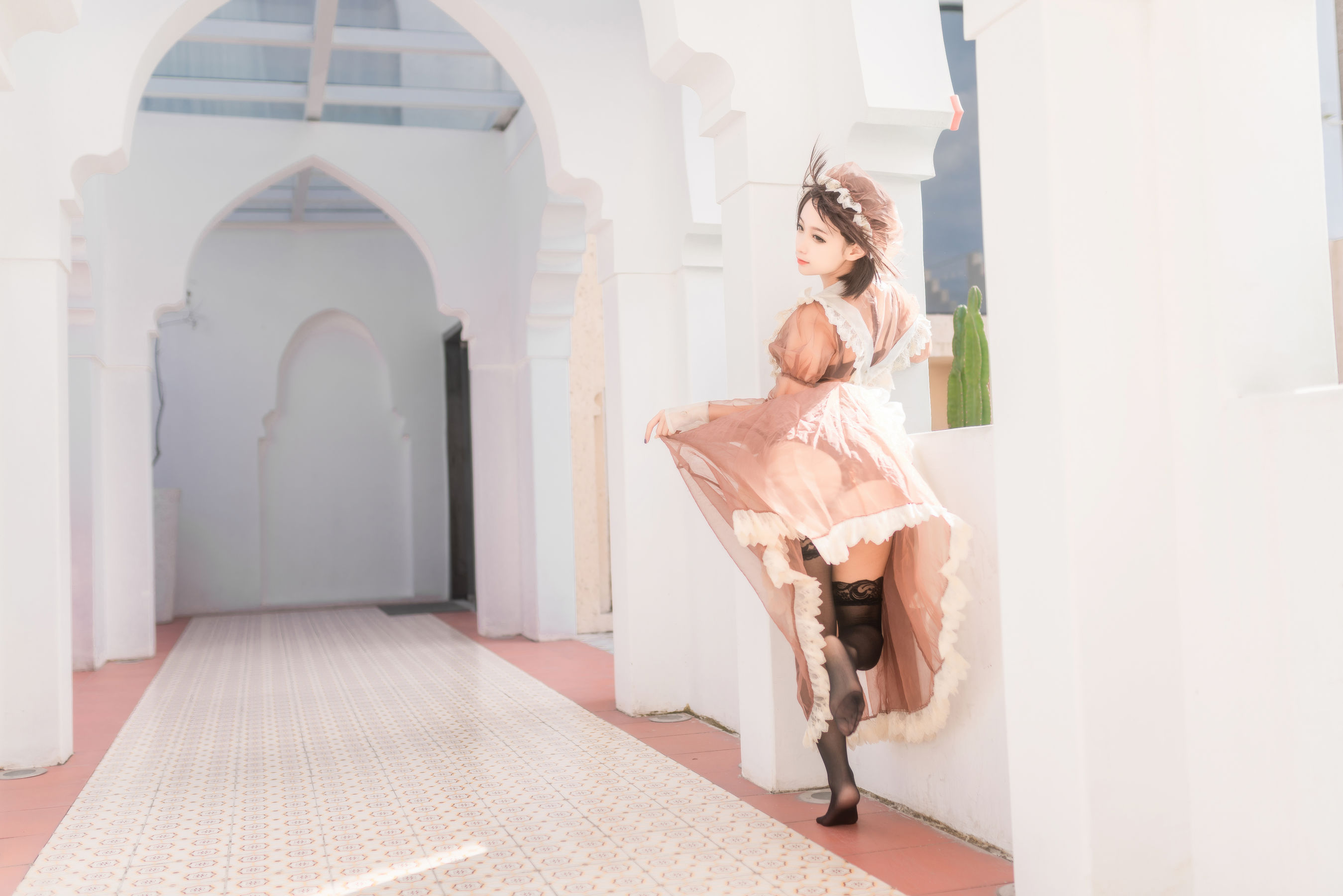 动漫博主蠢沫沫 – 纱-室外女仆 [40P] - 秀人网免费无水印在线套图写真