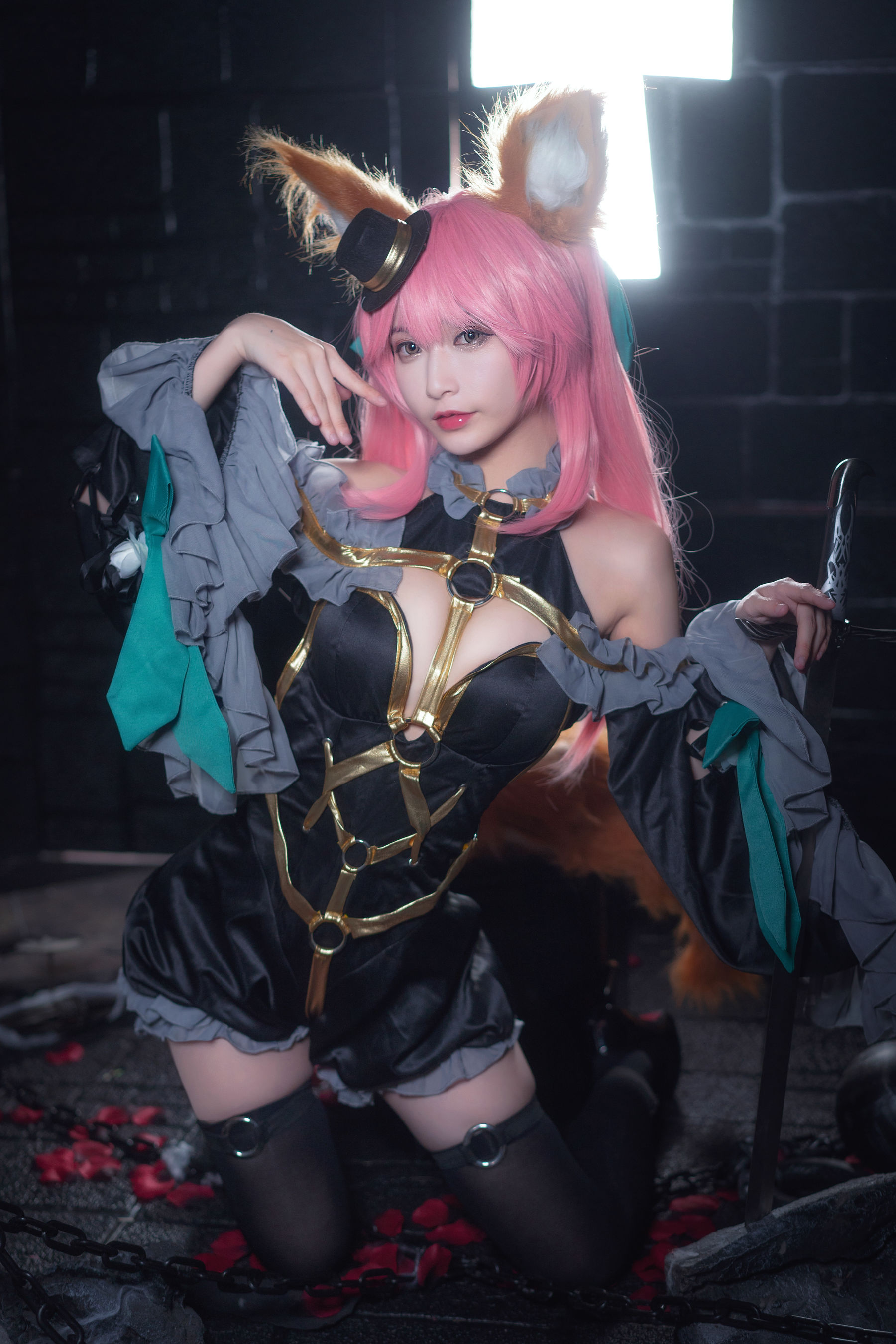 [Cosplay写真] 动漫博主铁板烧鬼舞w – 玉藻前 魔术 [20P] - 秀人网免费无水印在线套图写真