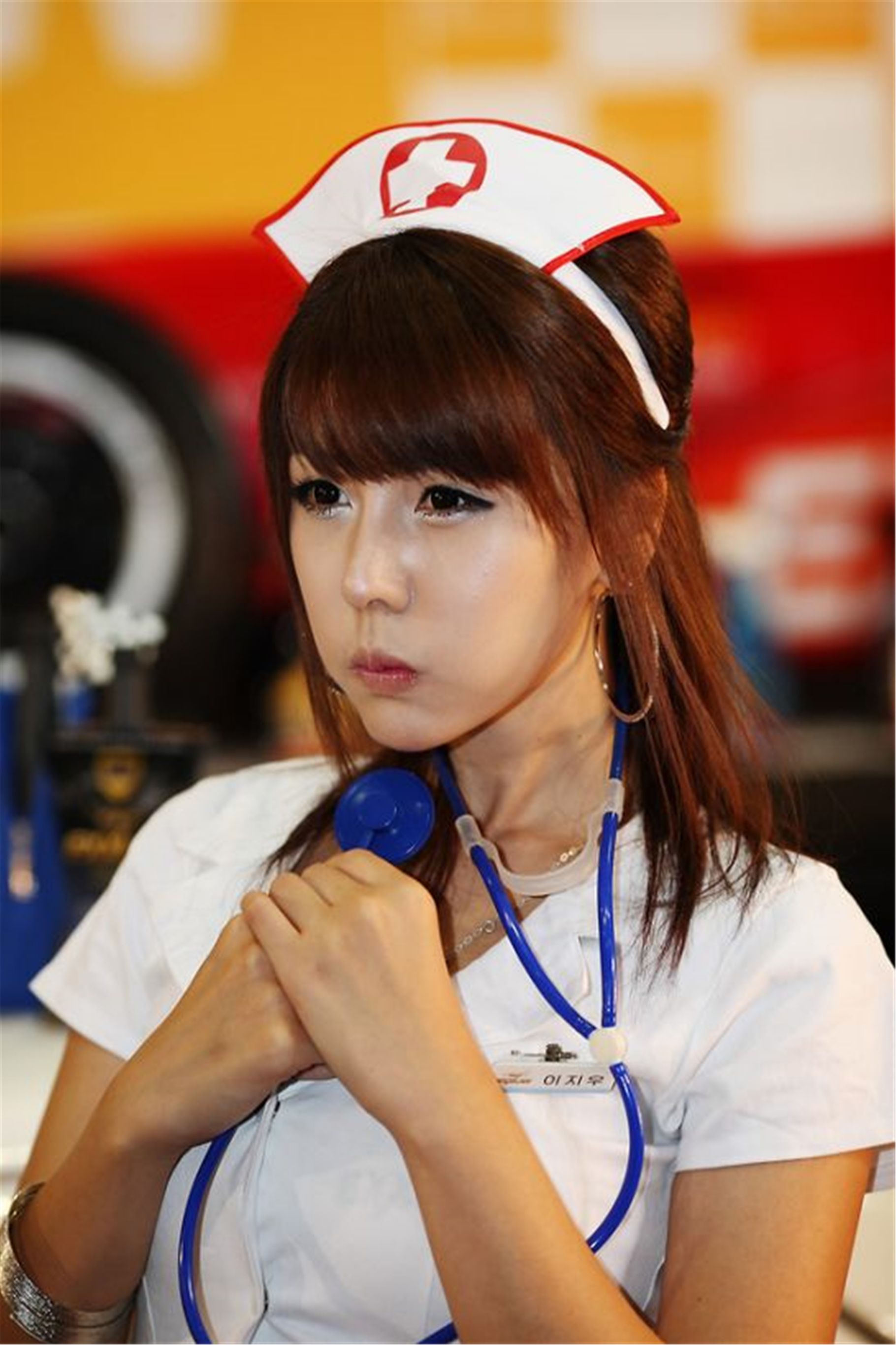 韩国车模李智友 @@@ 《EXXLAN之护士装系列》 [28P] - 秀人网免费无水印在线套图写真