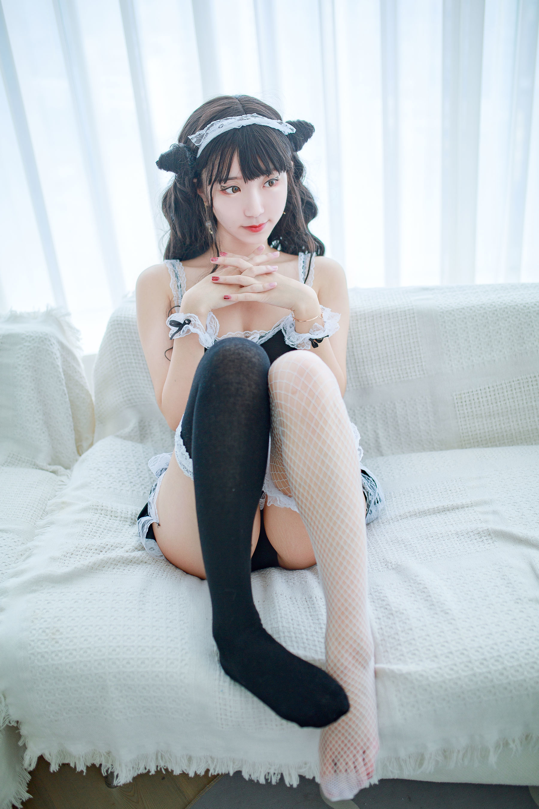 [萝莉COS] 黑川 – 小恶魔女仆装 [26P] - 秀人网免费无水印在线套图写真