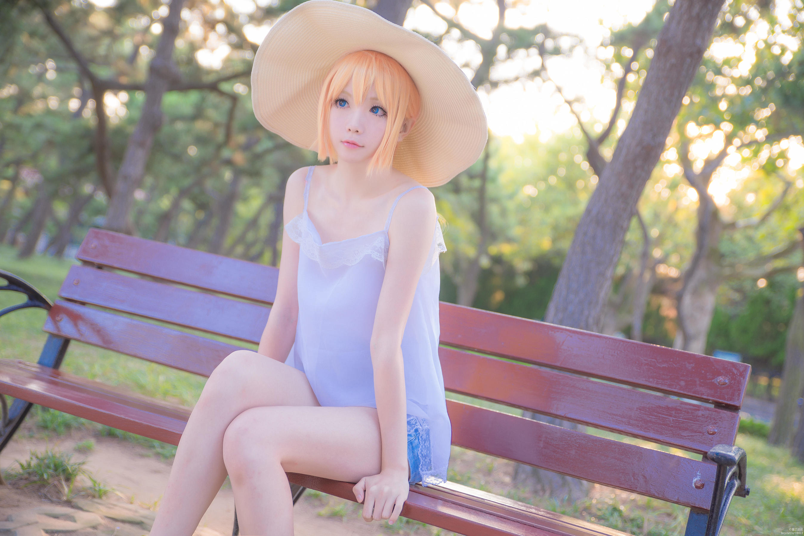 Coser小姐姐星之迟迟 刀剑乱舞COS乱藤四郎 [28P] - 秀人网免费无水印在线套图写真