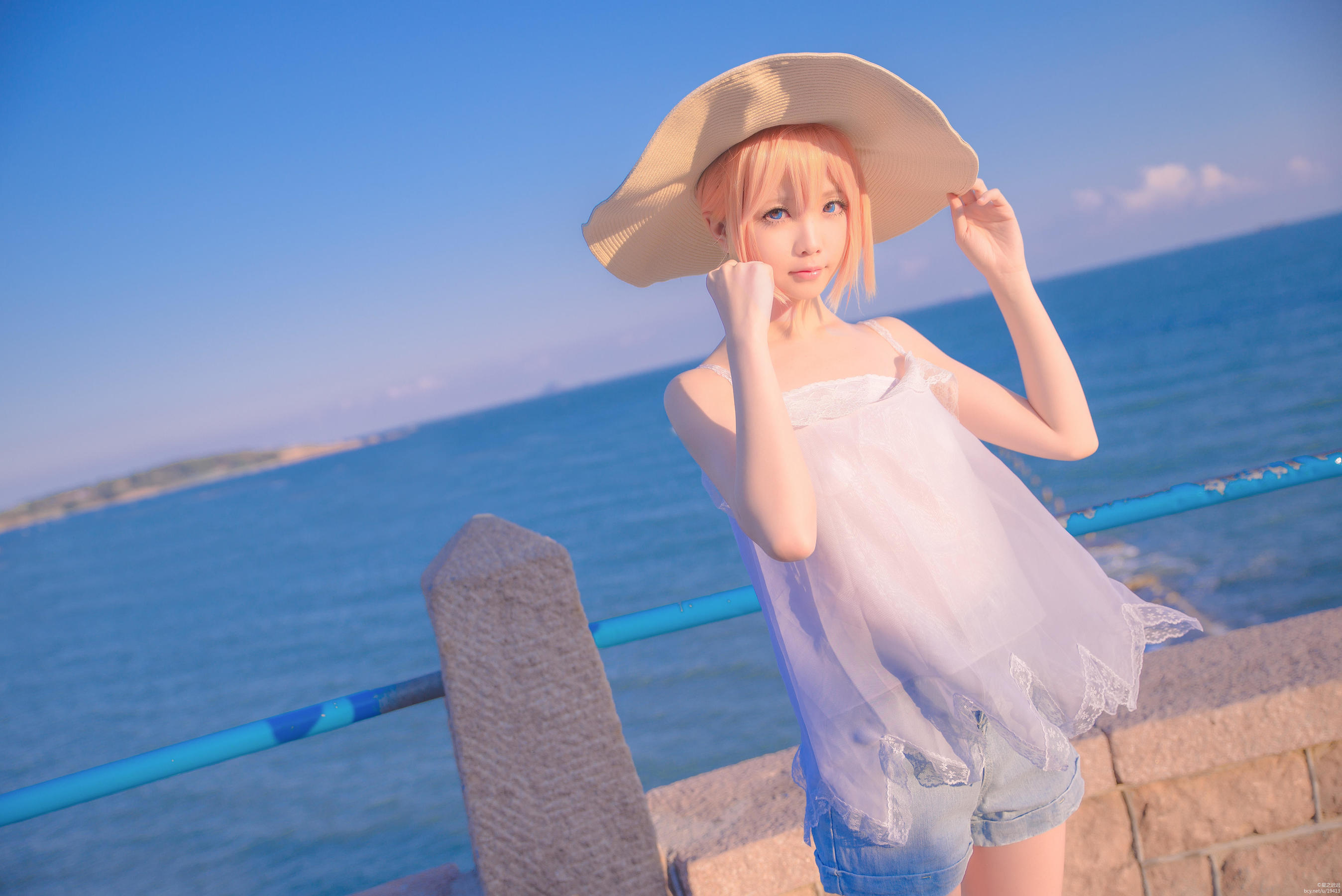 Coser小姐姐星之迟迟 刀剑乱舞COS乱藤四郎 [28P] - 秀人网免费无水印在线套图写真