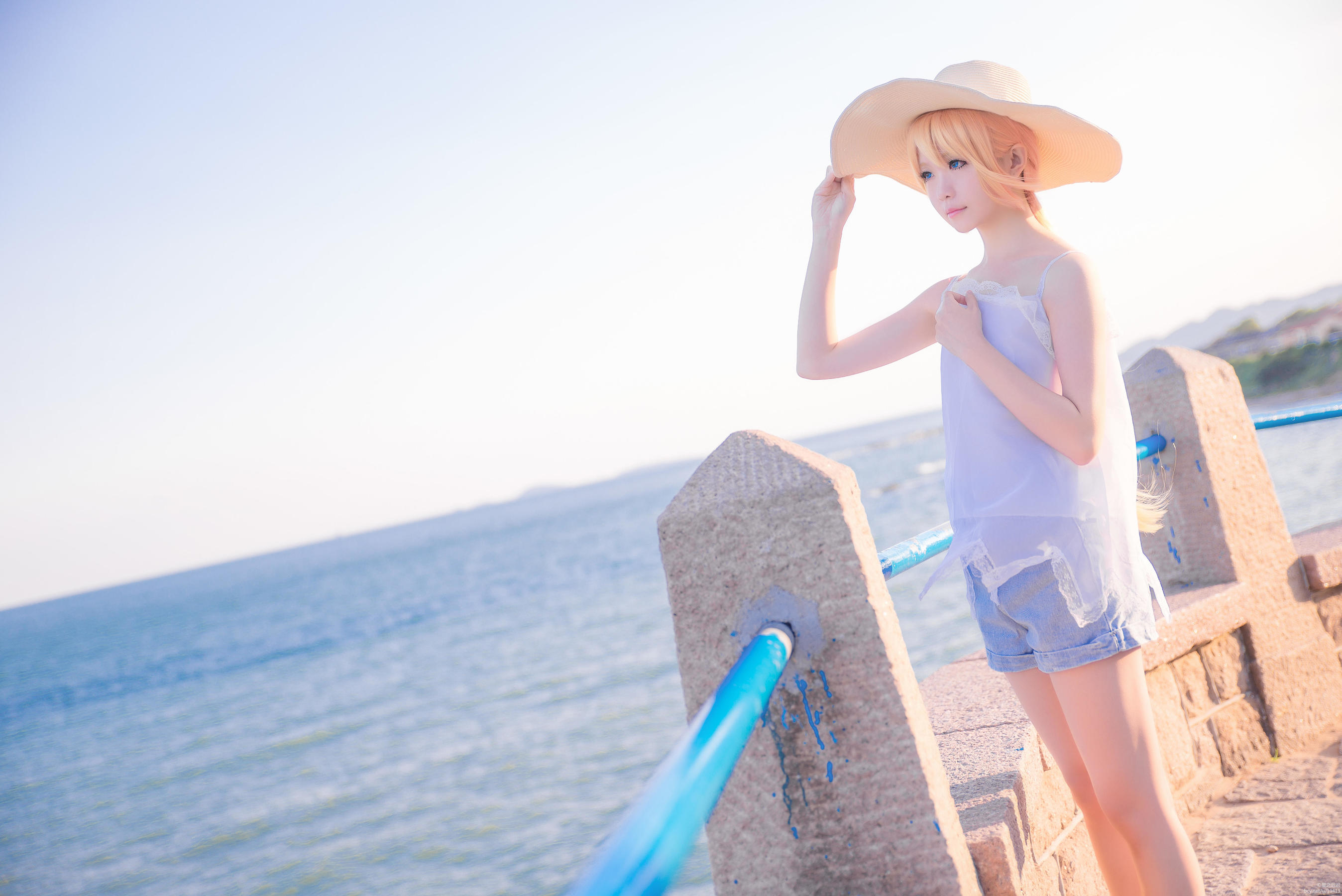 Coser小姐姐星之迟迟 刀剑乱舞COS乱藤四郎 [28P] - 秀人网免费无水印在线套图写真