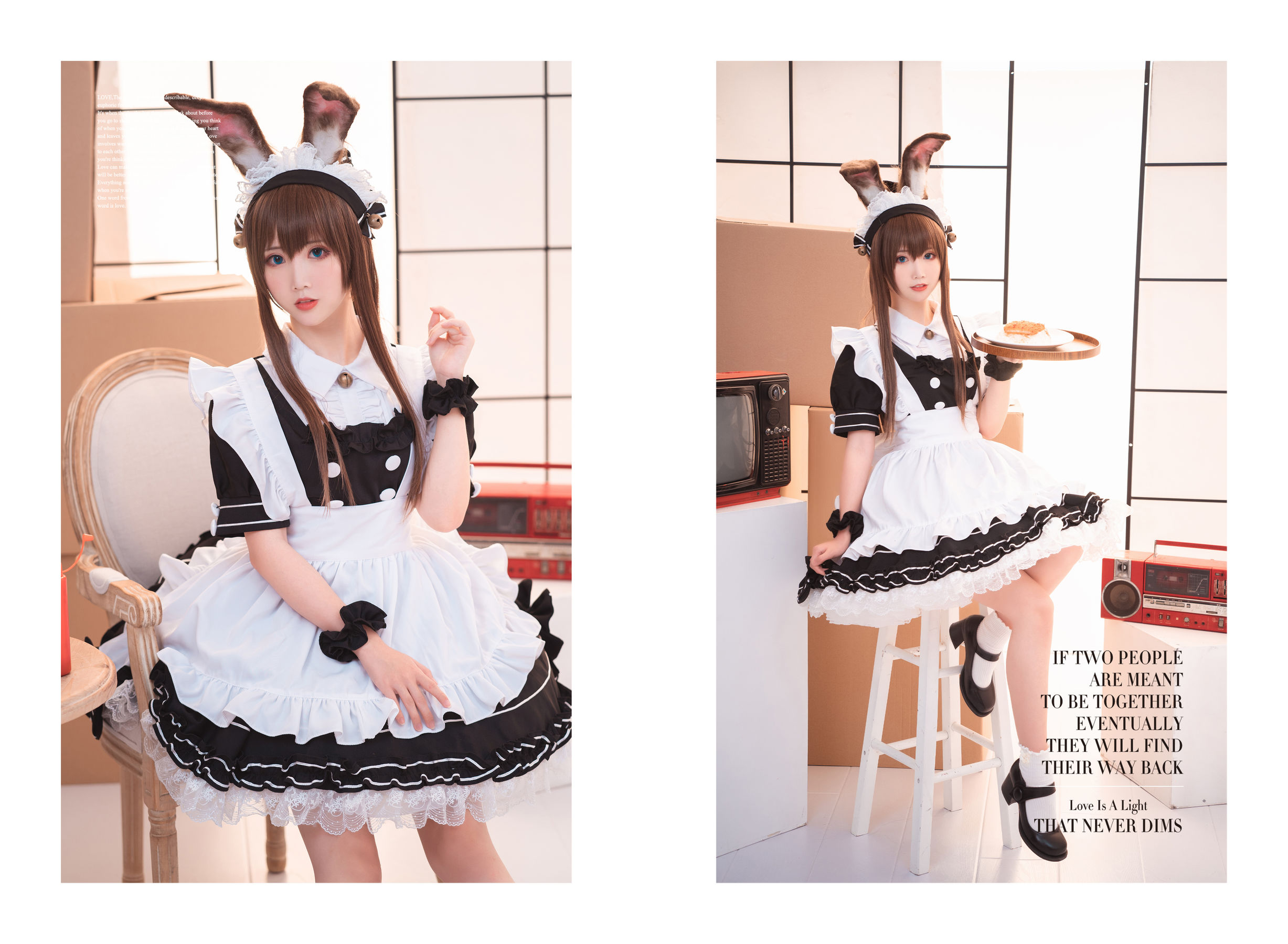 [Cosplay写真] 可爱人气Coser面饼仙儿 – 阿米驴女仆 [23P] - 秀人网免费无水印在线套图写真