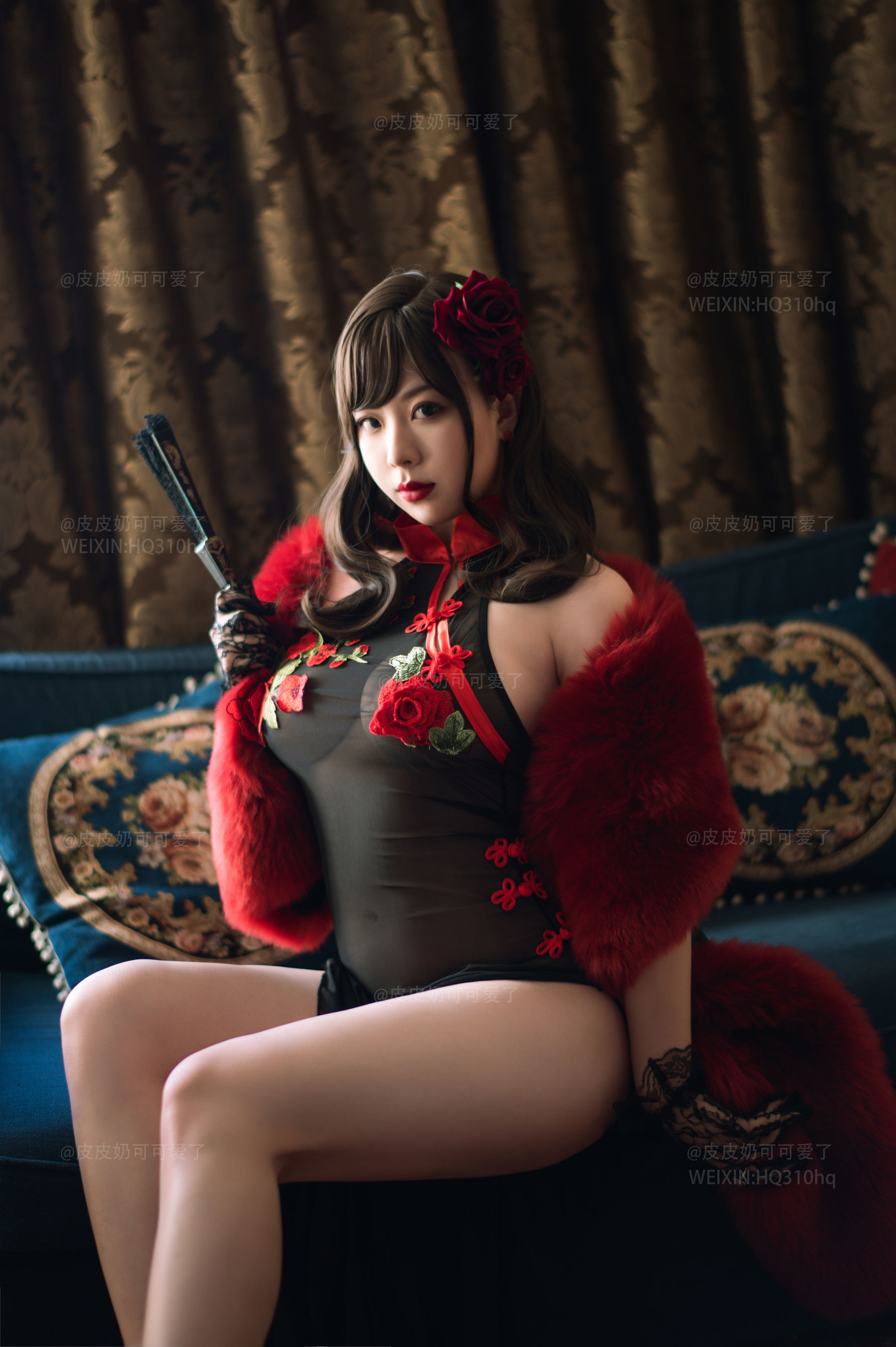 皮皮奶可可爱了啦 玫瑰 [50P] - 秀人网免费无水印在线套图写真