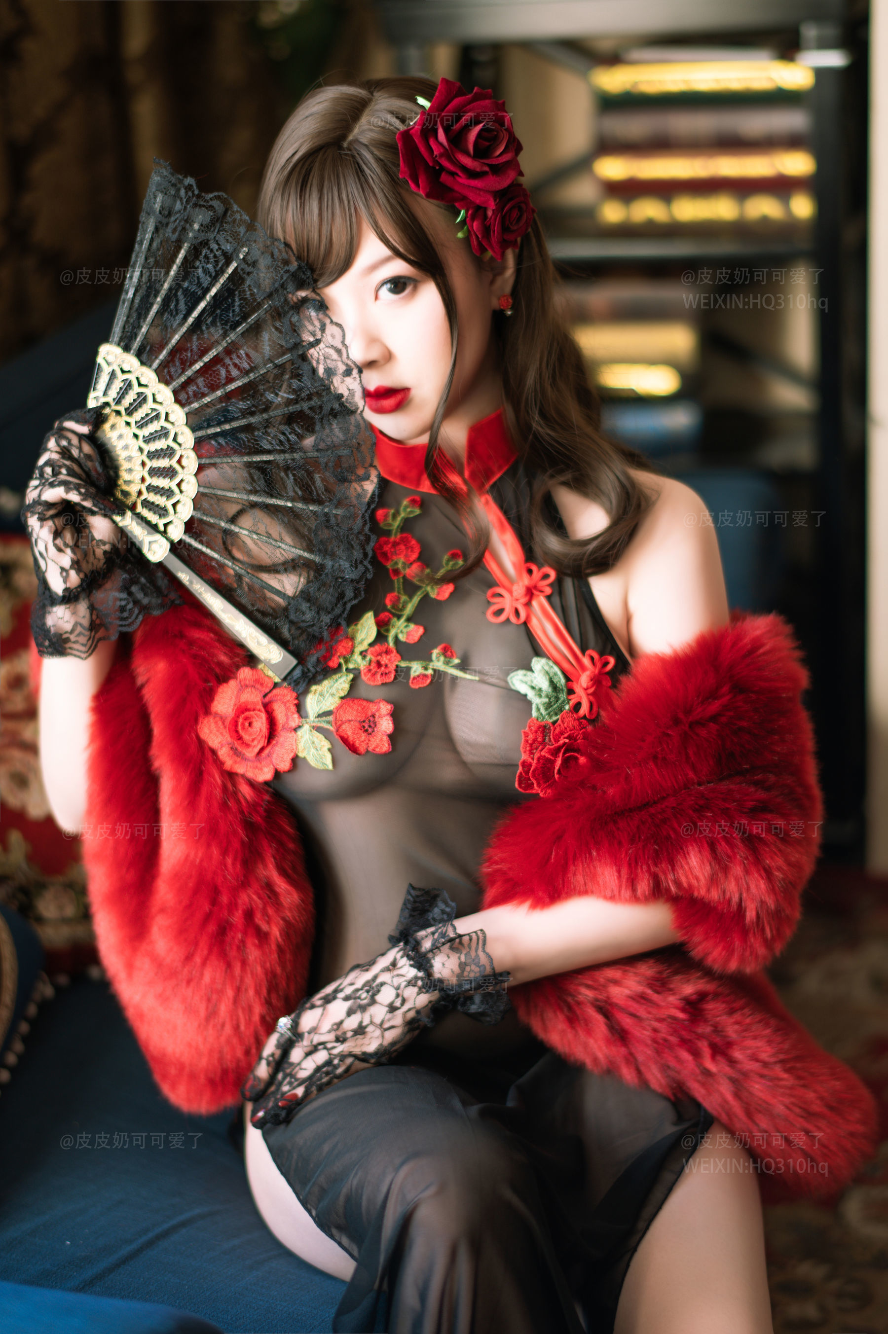 皮皮奶可可爱了啦 玫瑰 [50P] - 秀人网免费无水印在线套图写真