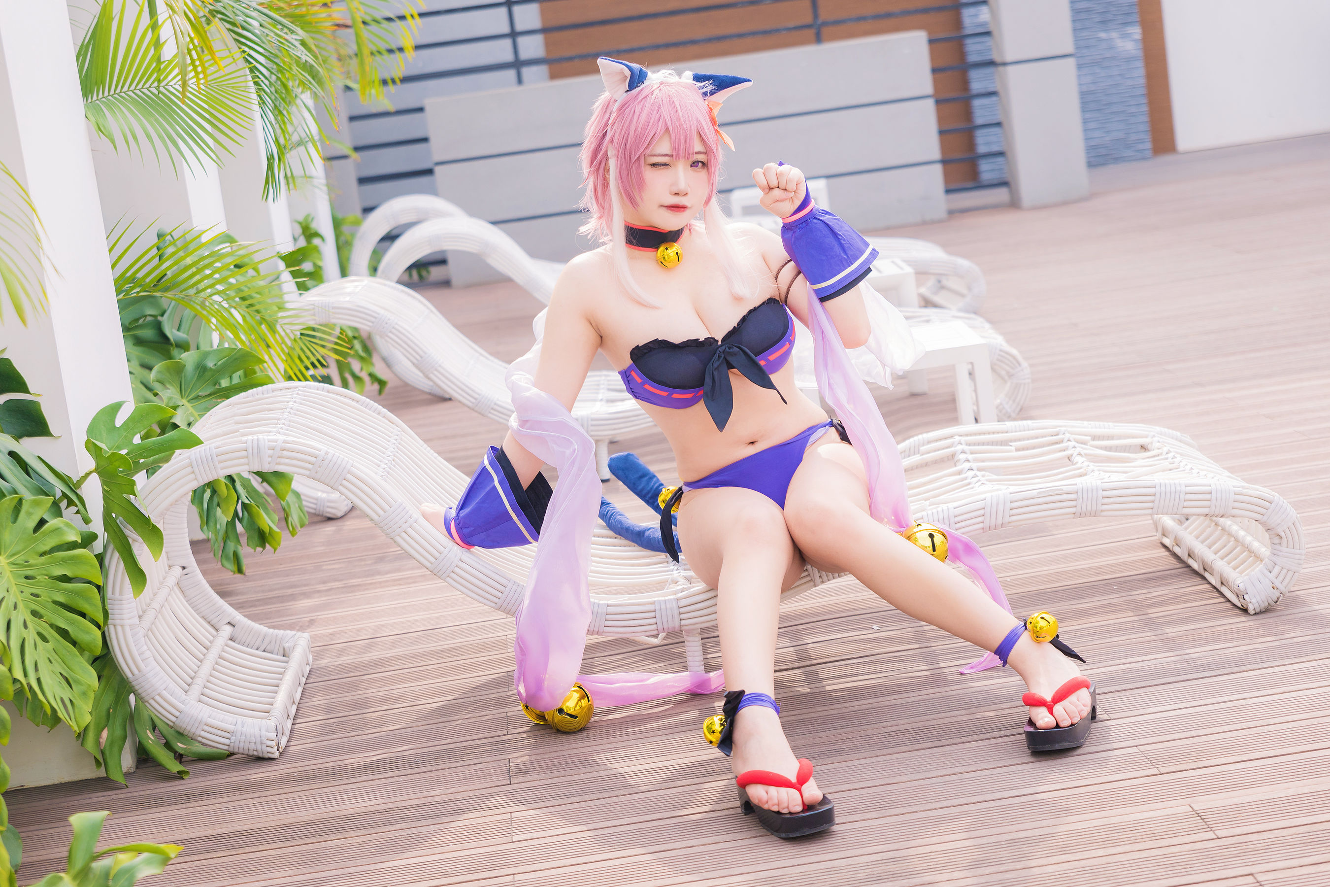 贞子蜜桃 – 九月舰长 宮坂珠希泳装 [30P] - 秀人网免费无水印在线套图写真