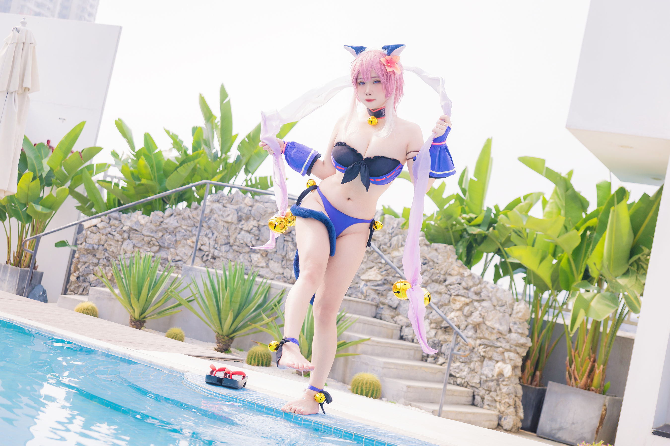 贞子蜜桃 – 九月舰长 宮坂珠希泳装 [30P] - 秀人网免费无水印在线套图写真