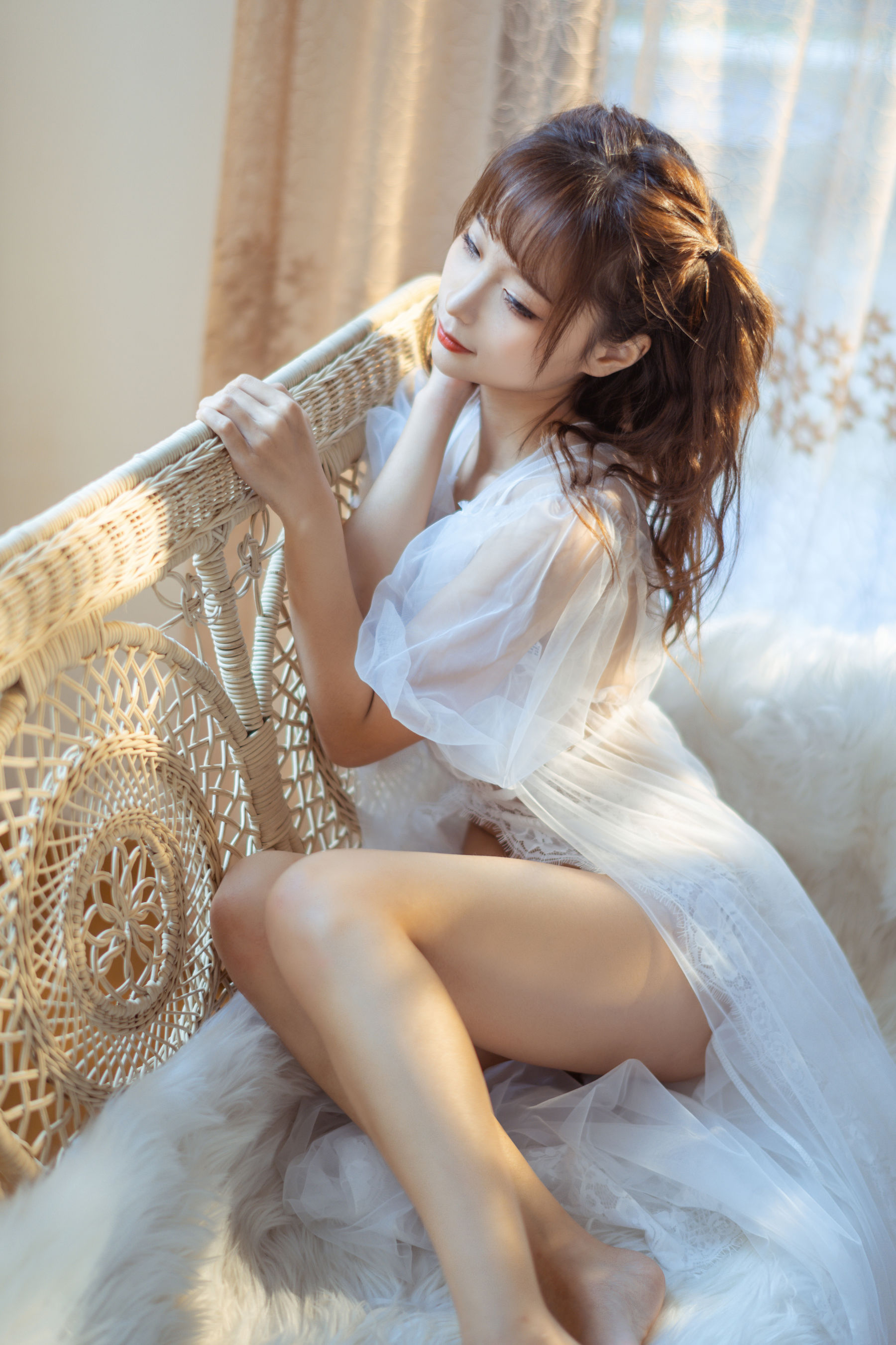 动漫博主蠢沫沫 – 蕾丝睡衣 [31P] - 秀人网免费无水印在线套图写真