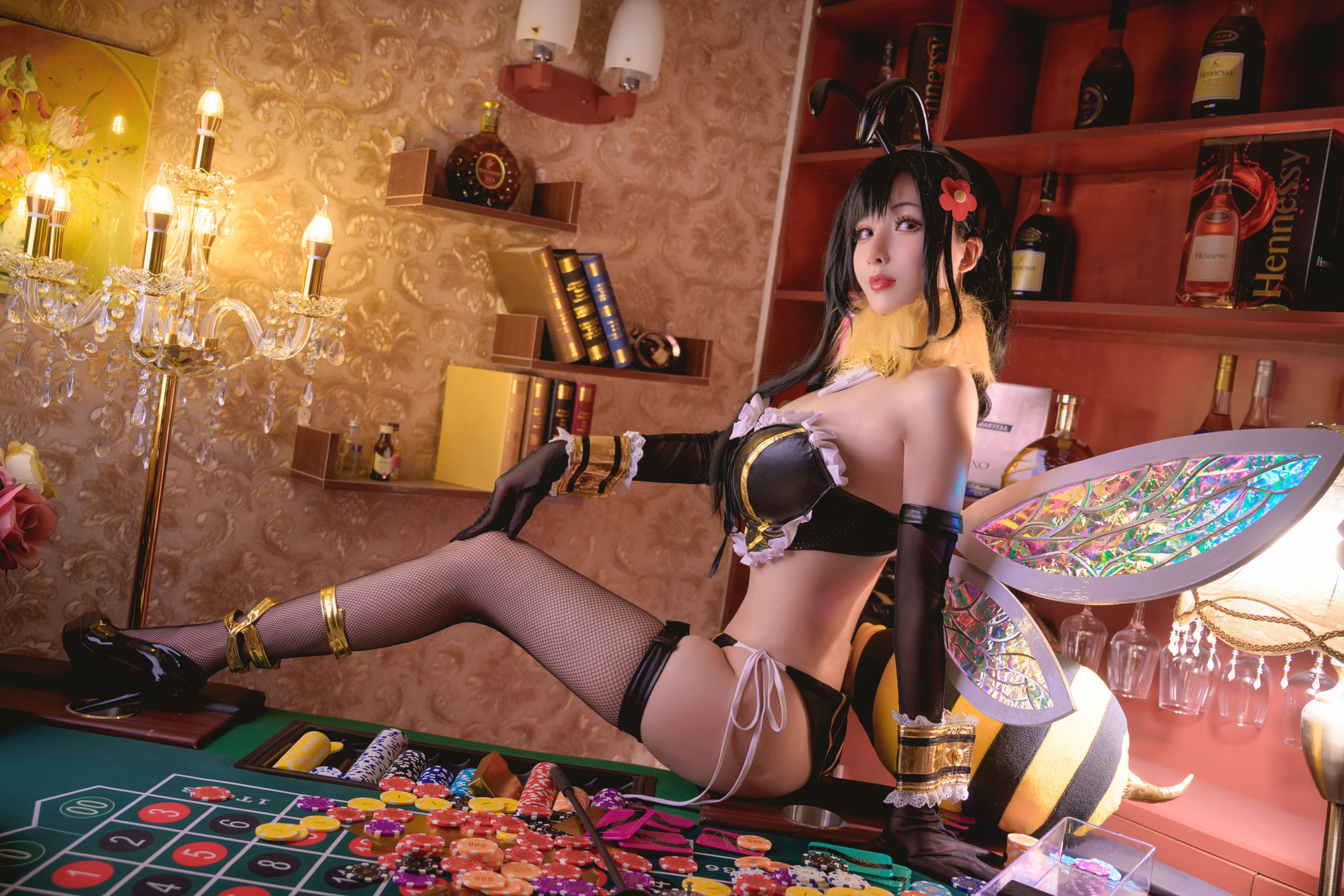 [Cosplay写真] COS福利rioko凉凉子 – 蒂法little bee [25P] - 秀人网免费无水印在线套图写真