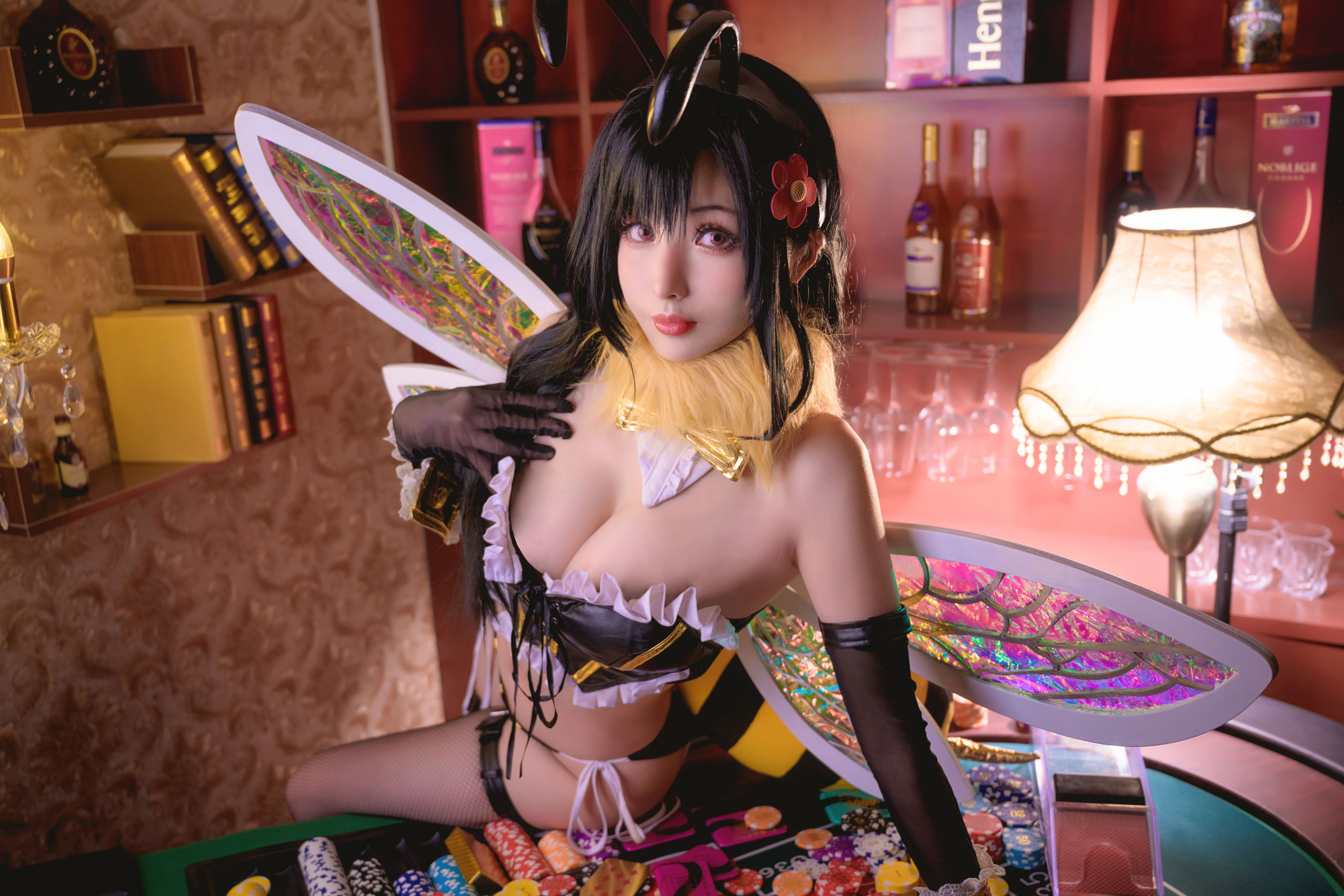 [Cosplay写真] COS福利rioko凉凉子 – 蒂法little bee [25P] - 秀人网免费无水印在线套图写真
