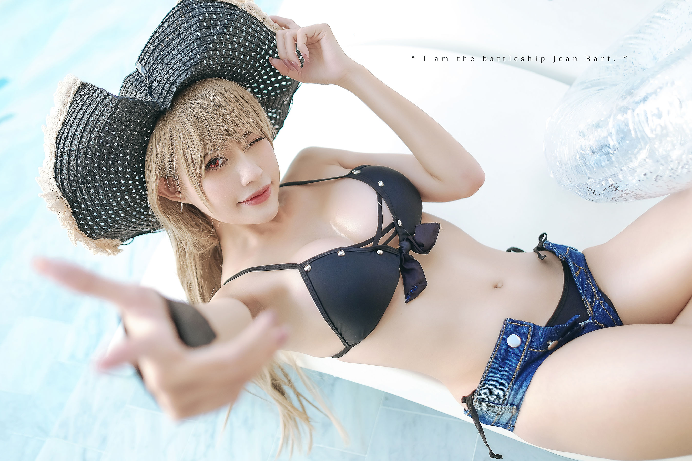 PingPing – Jean Bart Swimsuit [12P] - 秀人网免费无水印在线套图写真