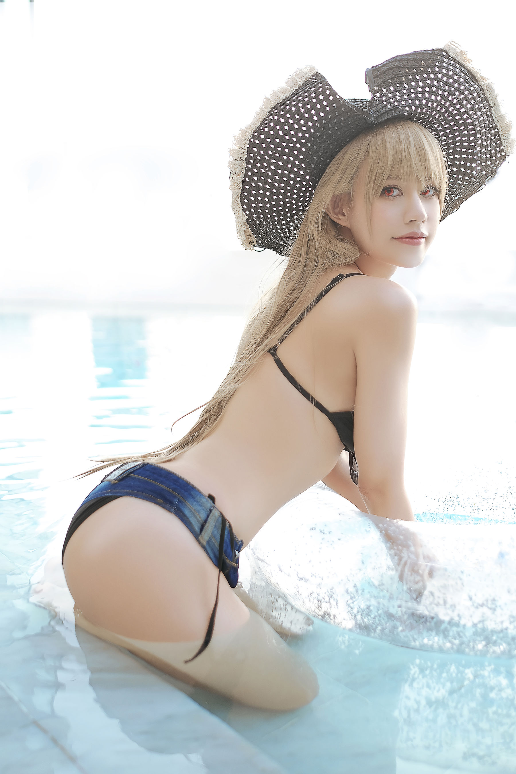 PingPing – Jean Bart Swimsuit [12P] - 秀人网免费无水印在线套图写真