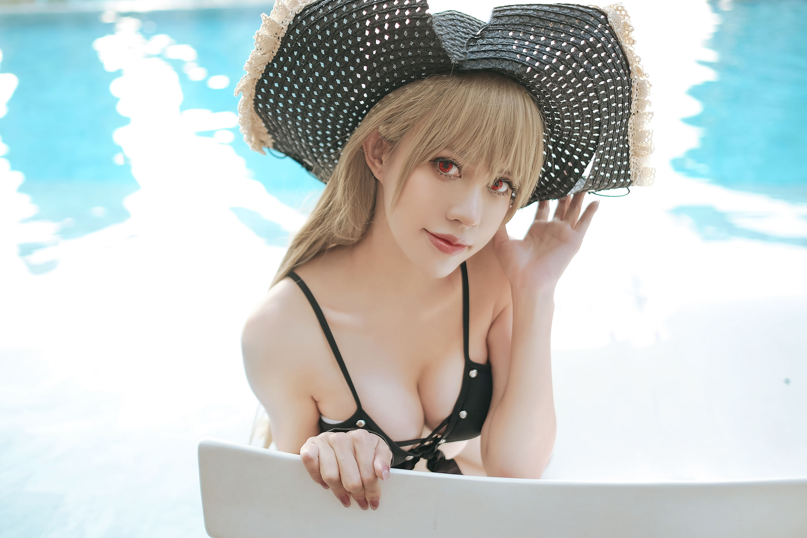 PingPing – Jean Bart Swimsuit [12P] - 秀人网免费无水印在线套图写真