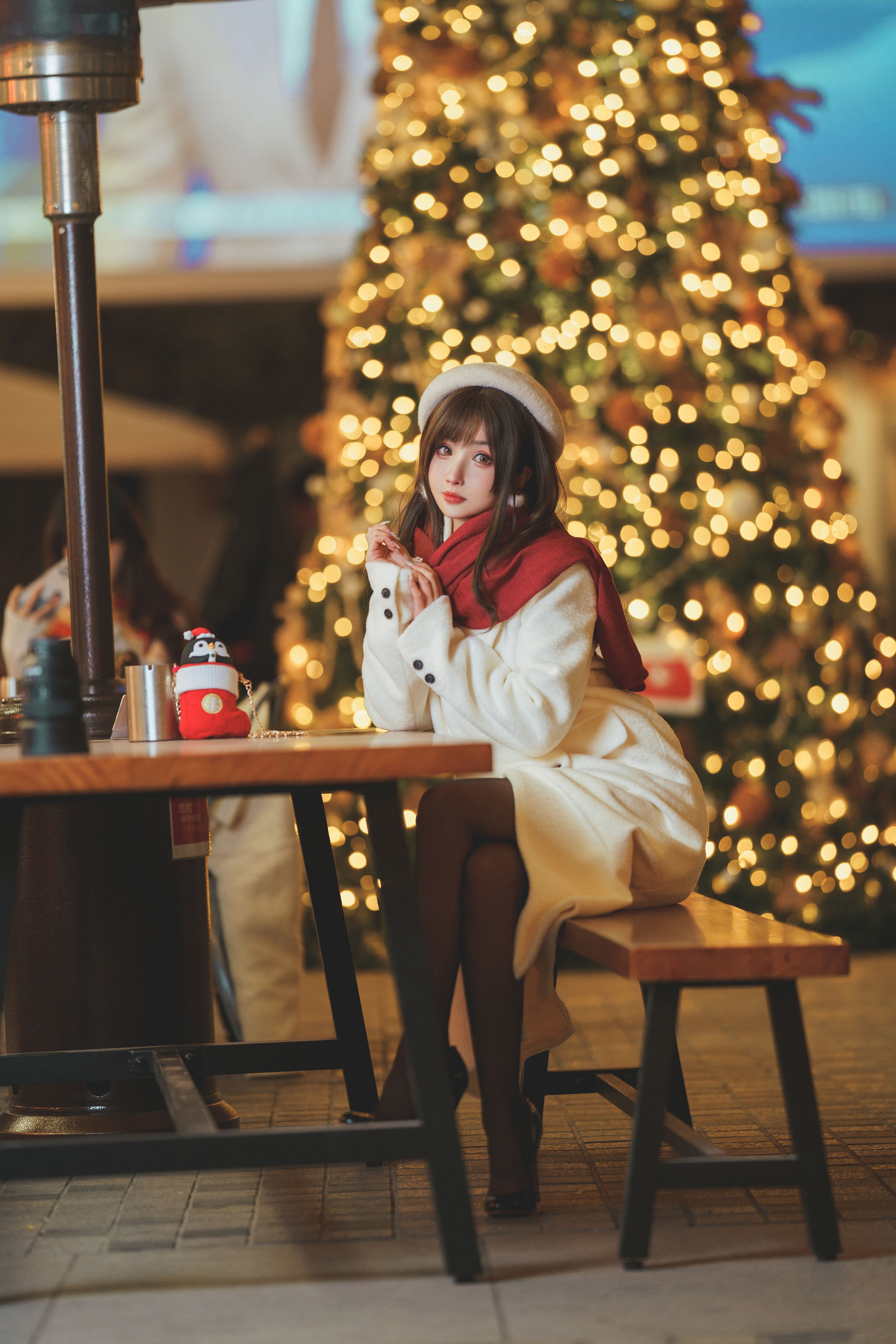 COS福利rioko凉凉子(肉扣热热子) – 圣诞麋鹿套装 [50P] - 秀人网免费无水印在线套图写真