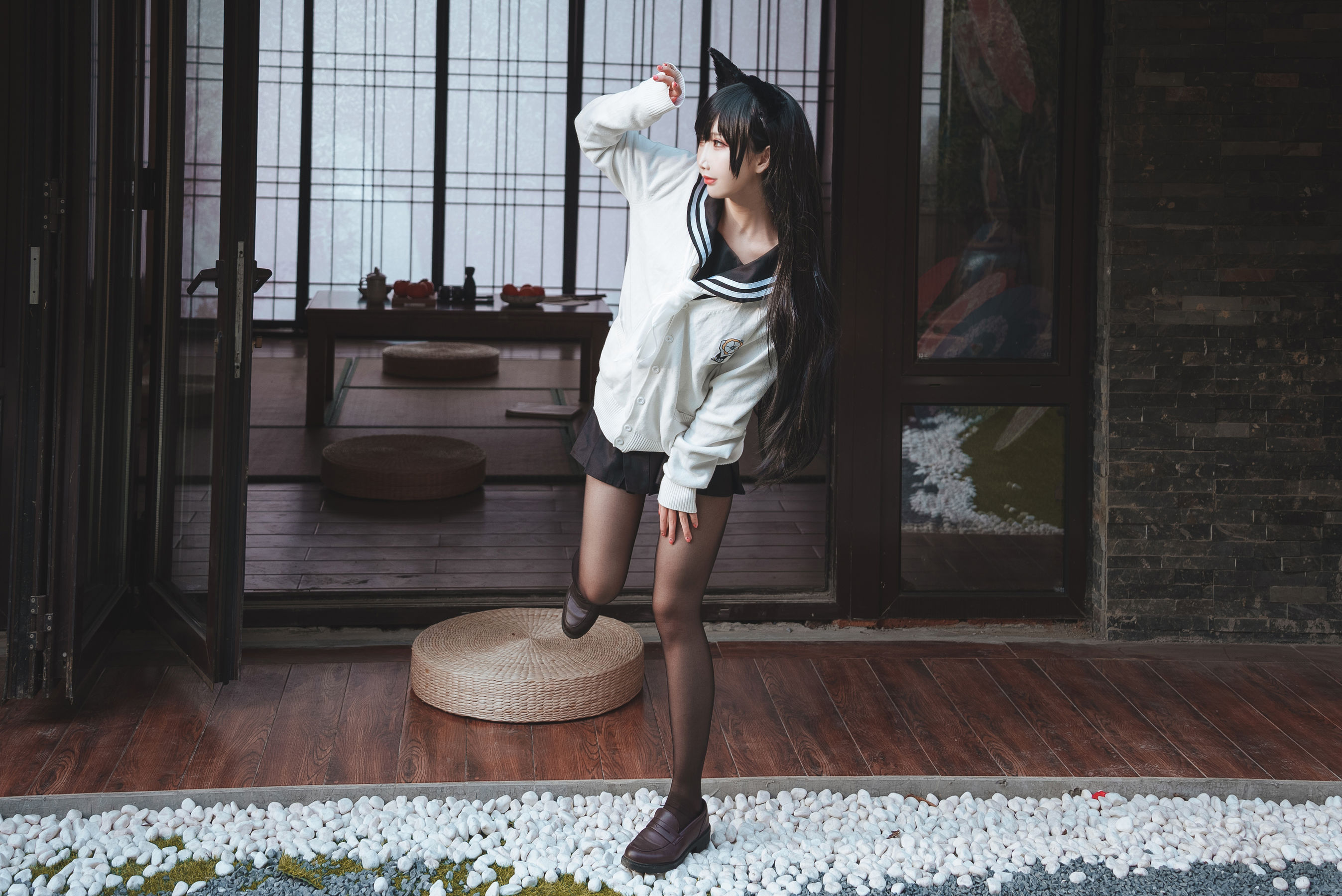 可爱人气Coser面饼仙儿 – 爱宕JK2 [47P] - 秀人网免费无水印在线套图写真