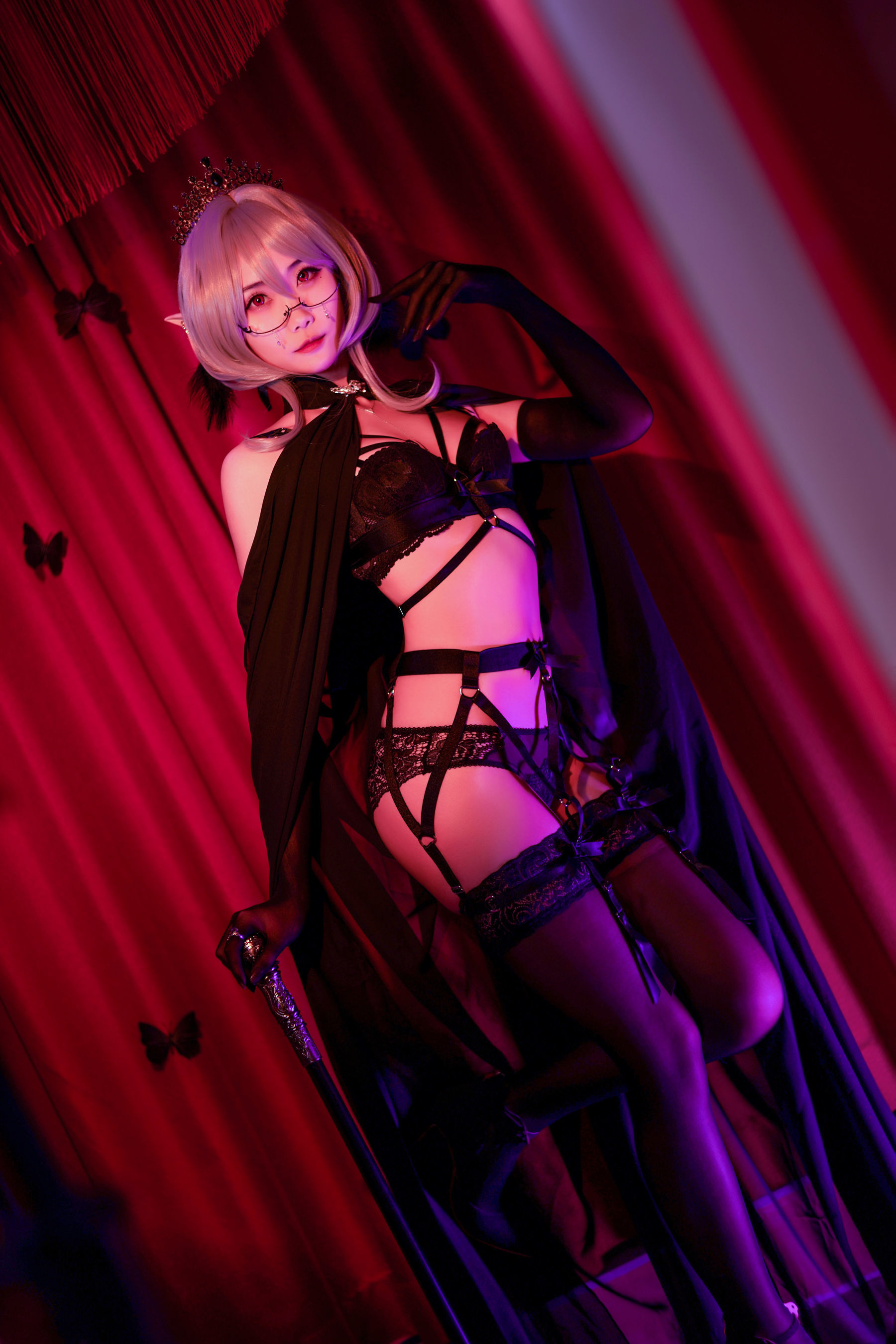 动漫博主曉美媽 蝴蝶夫人 [44P] - 秀人网免费无水印在线套图写真