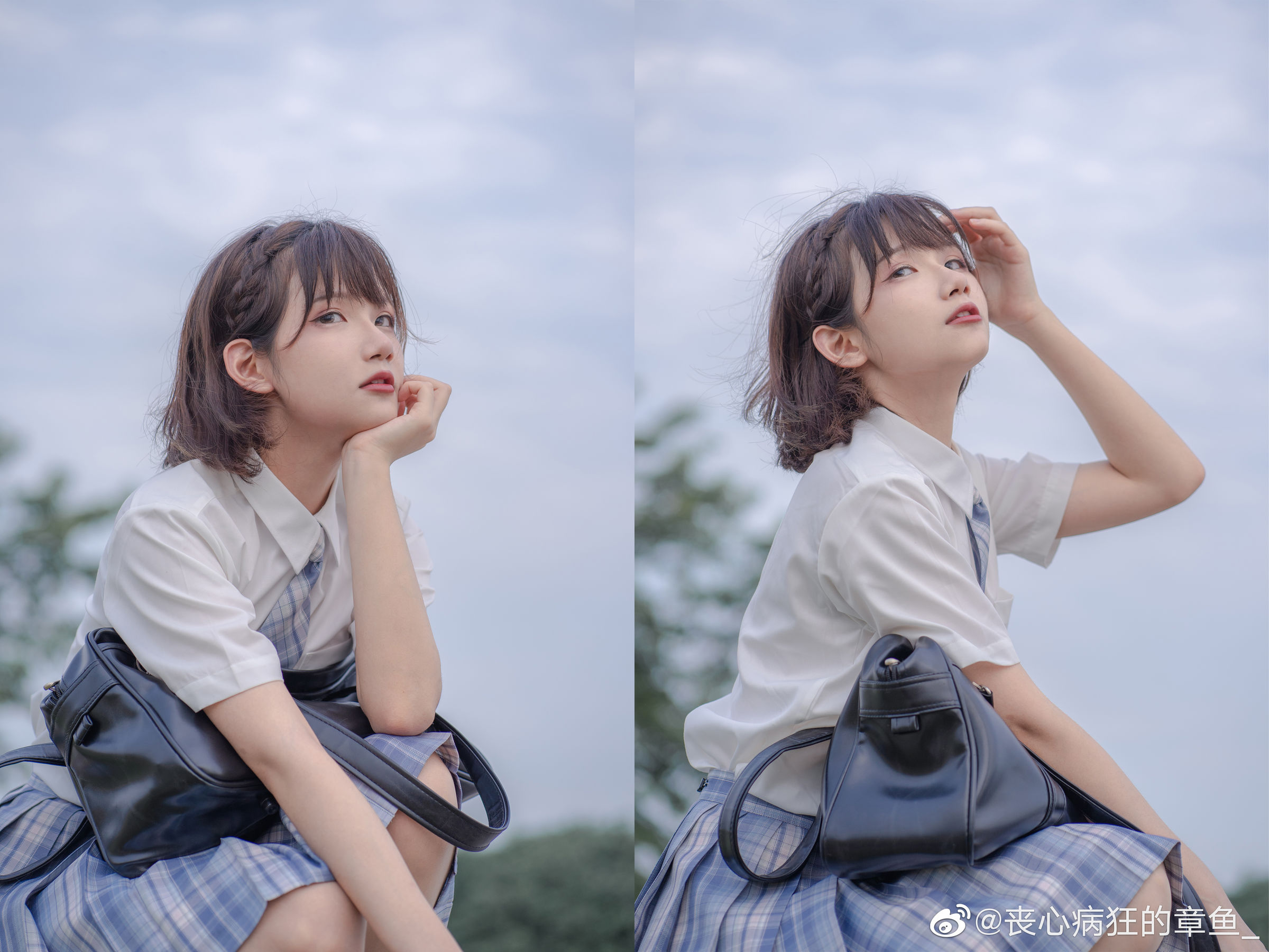 动漫博主阿了个fifi – JK日常 [17P] - 秀人网免费无水印在线套图写真