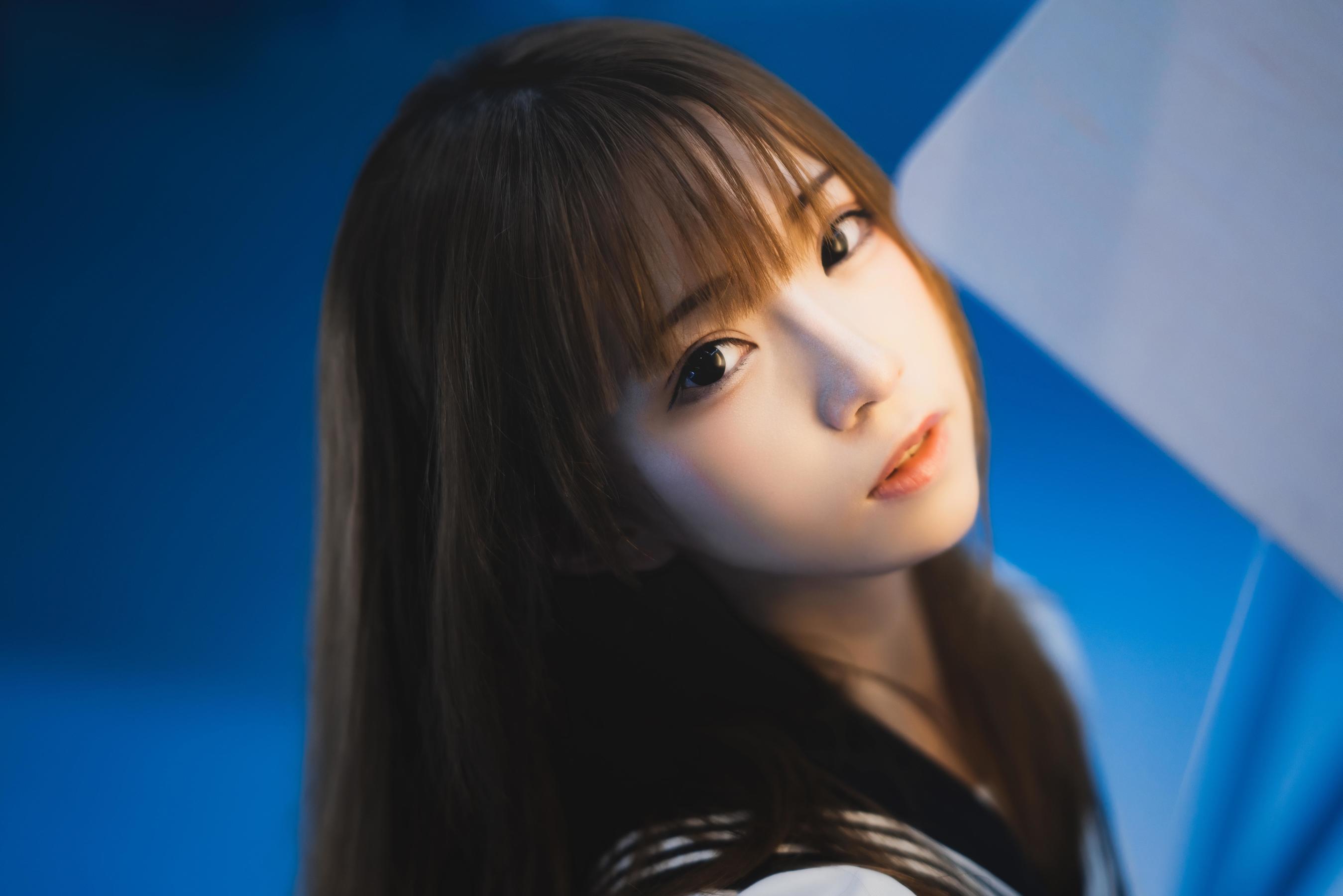 动漫博主Kitaro_绮太郎 – 十分之七的蓝 [25P] - 秀人网免费无水印在线套图写真