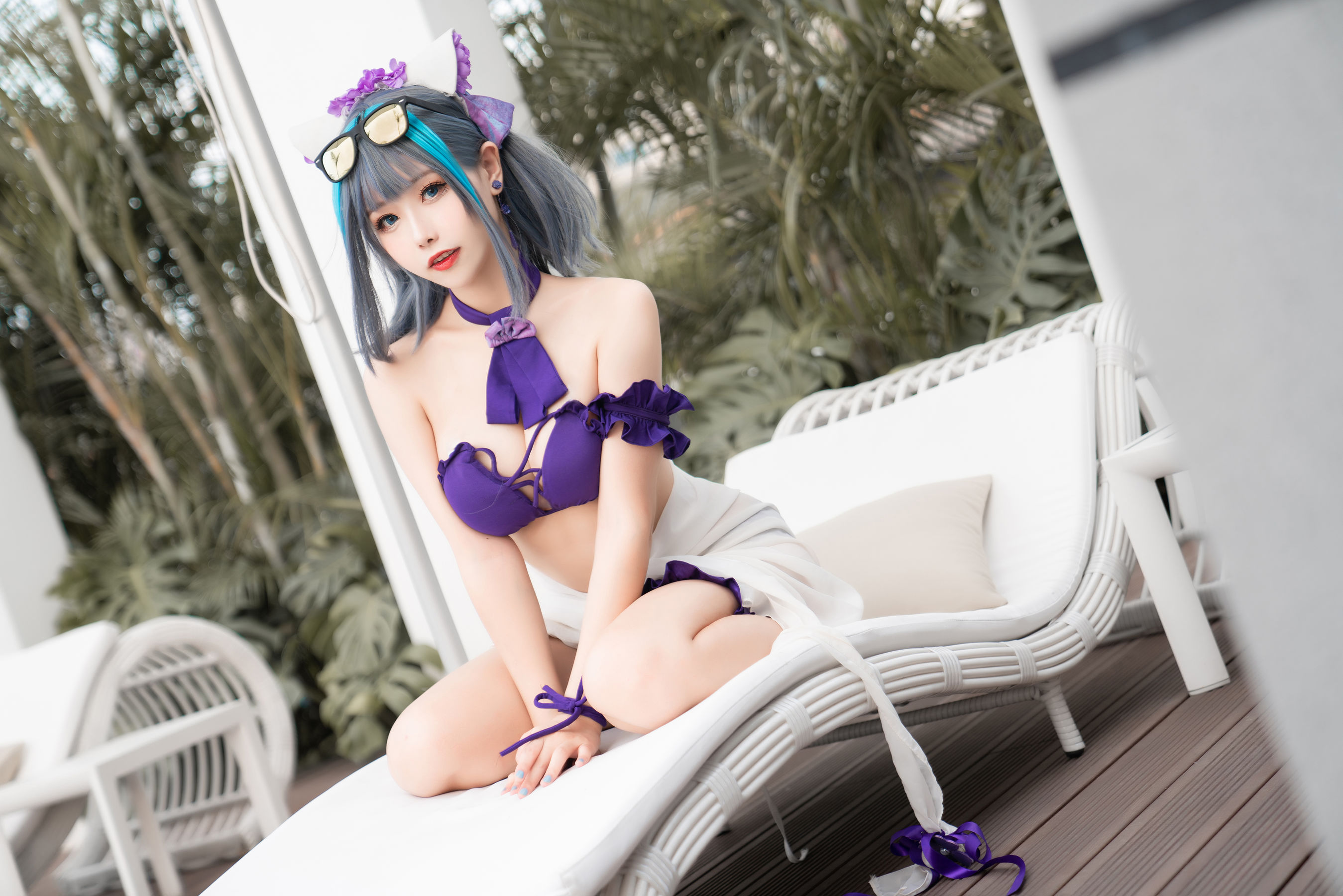 微博妹子Momoko葵葵 – 柴郡水着 [40P] - 秀人网免费无水印在线套图写真