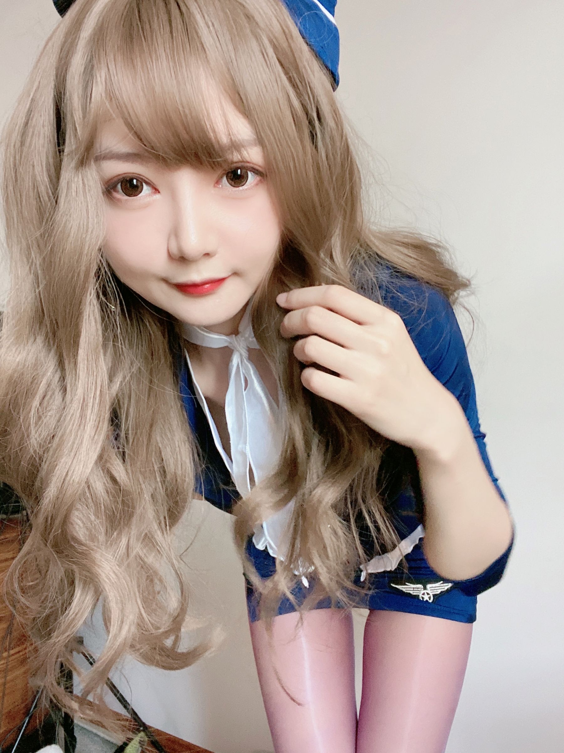 51酱 – 蓝色制服装 [35P] - 秀人网免费无水印在线套图写真