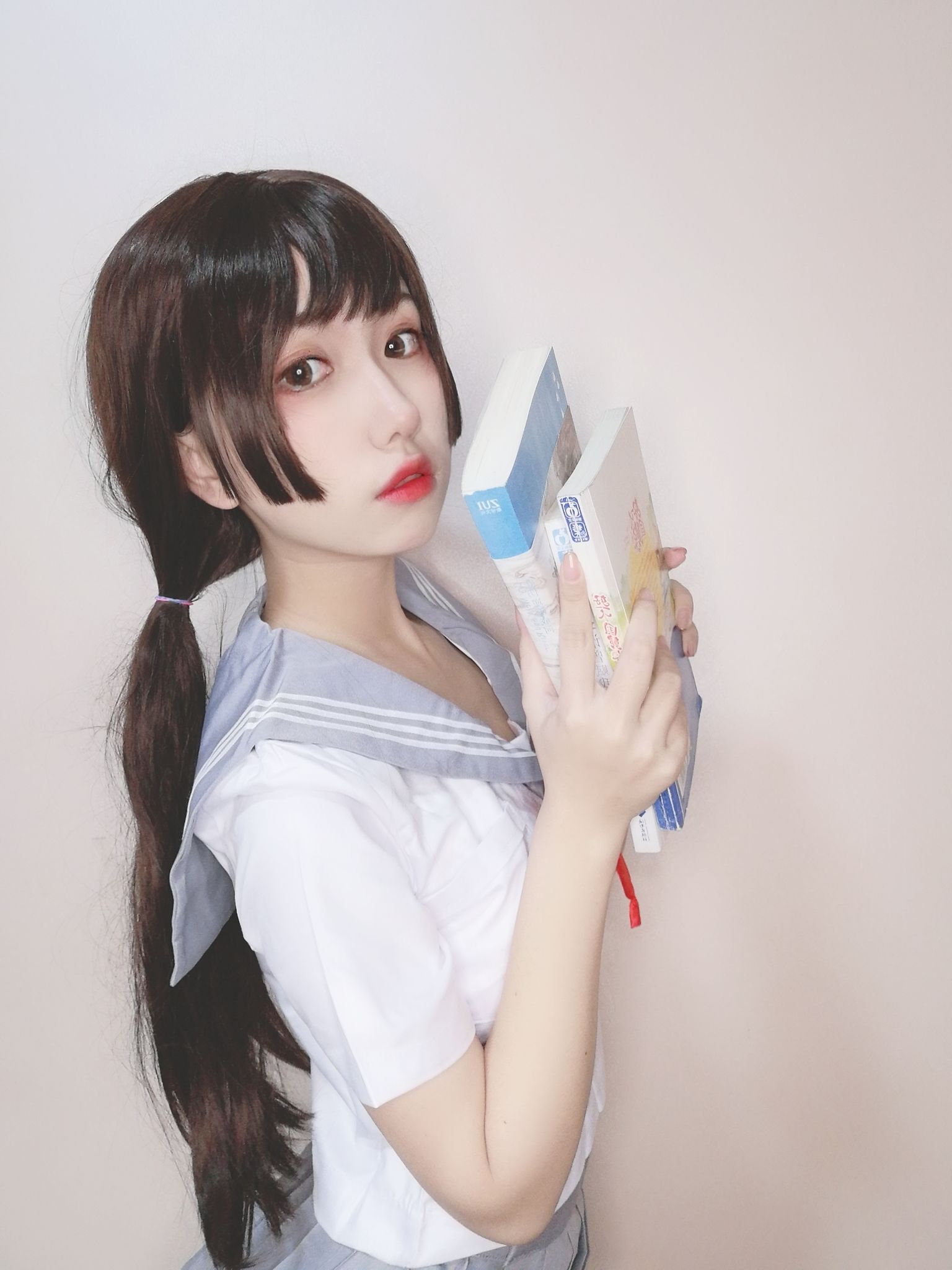 [Cosplay写真] 芋圆侑子SJ_ – 白丝jk [77P] - 秀人网免费无水印在线套图写真
