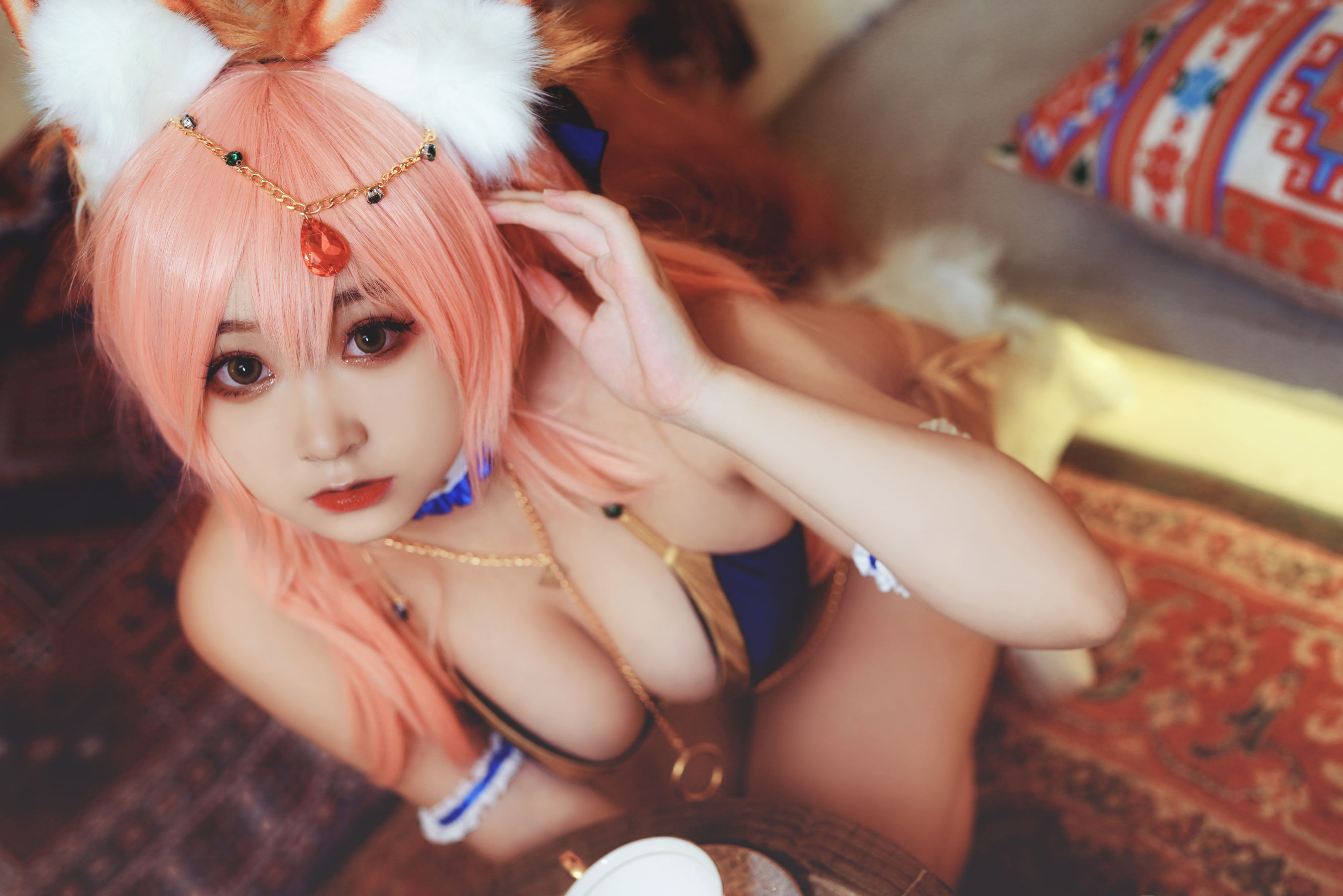 动漫博主恩田直幸 – 玉藻前舞娘 [9P] - 秀人网免费无水印在线套图写真