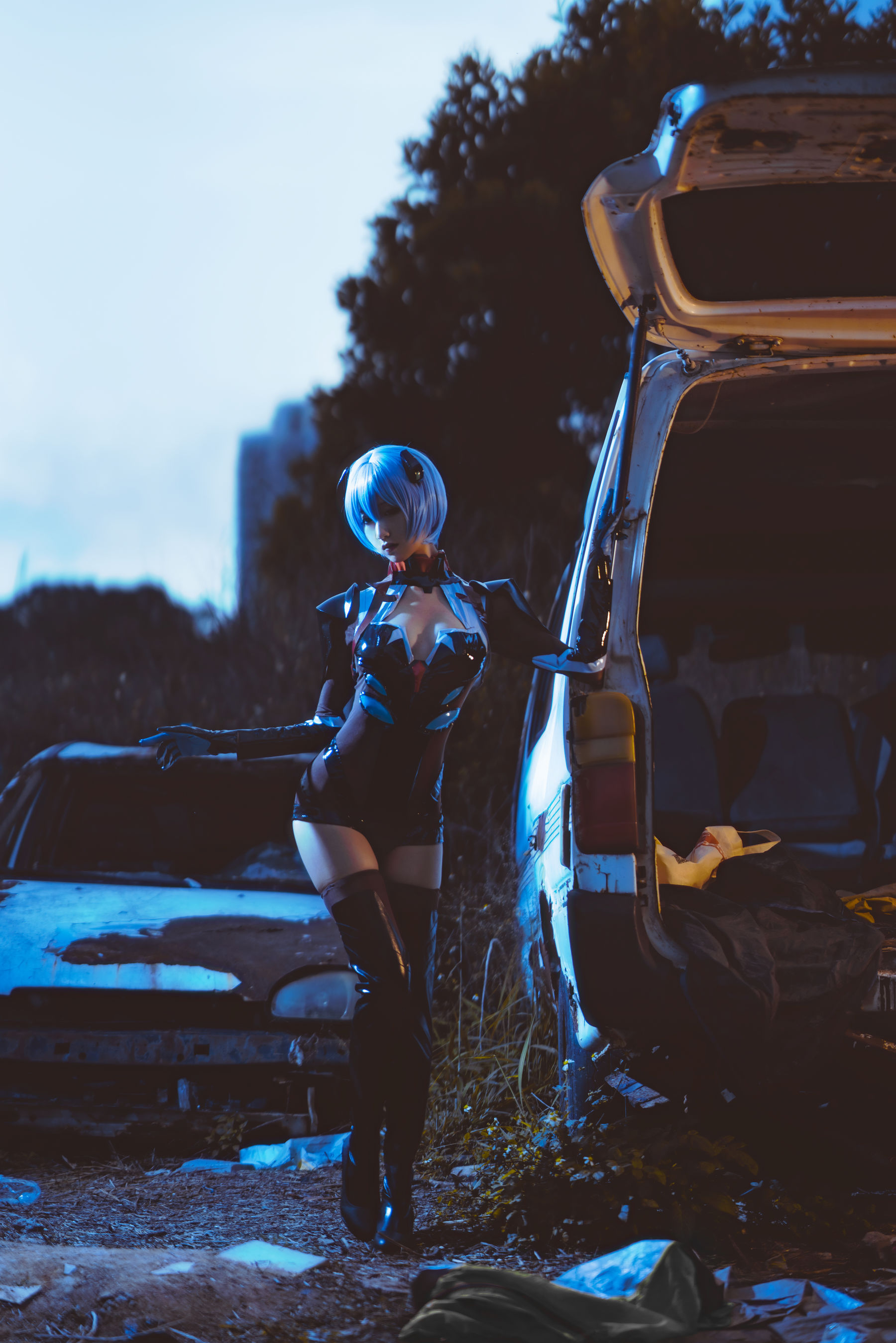 [Cosplay写真] 萌系小姐姐木绵绵OwO – 绫波丽 [28P] - 秀人网免费无水印在线套图写真